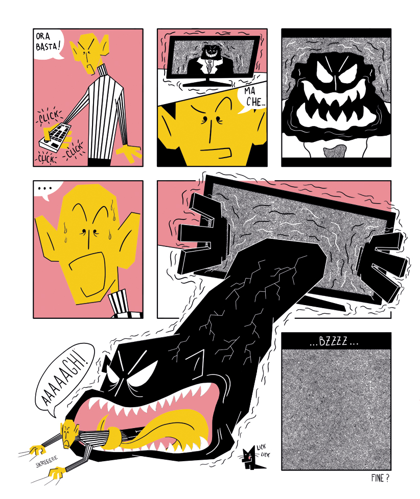 * "Enough!" | "What the..." | "End?"