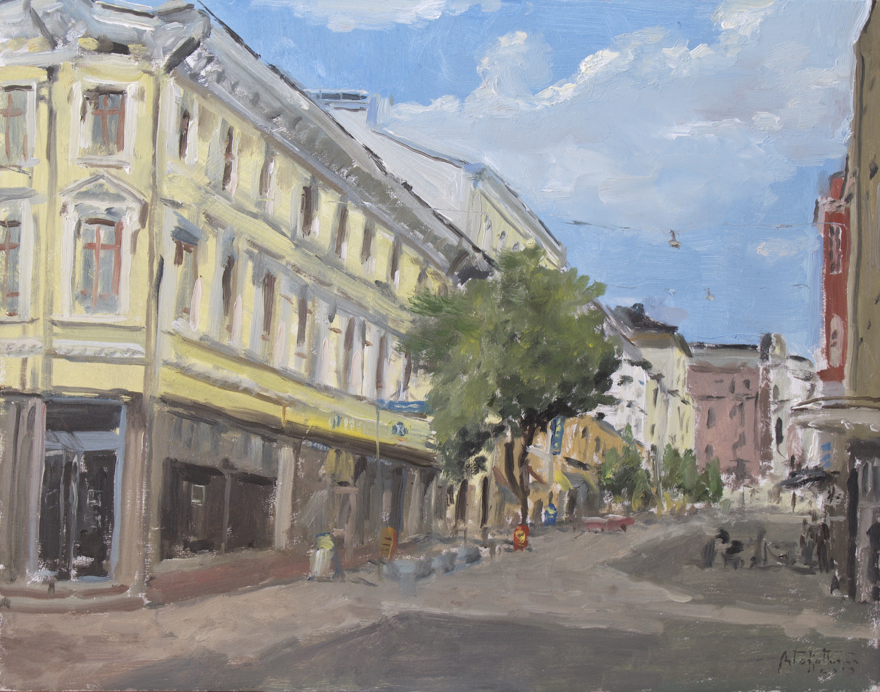 "Iso-Roba", oil, 26x33cm, 2019