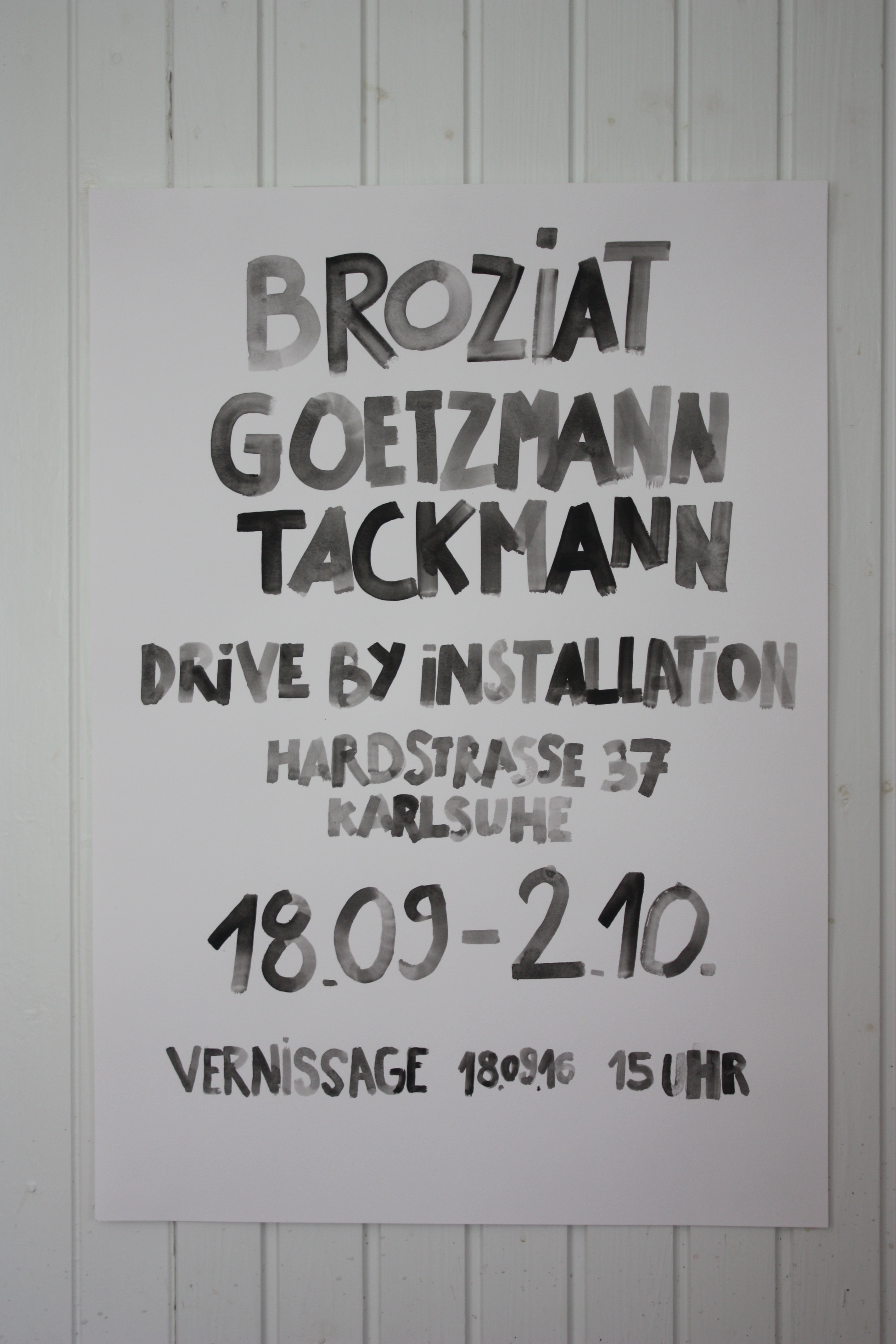 Plakat, Aquarell von Sanne Pawelzyk