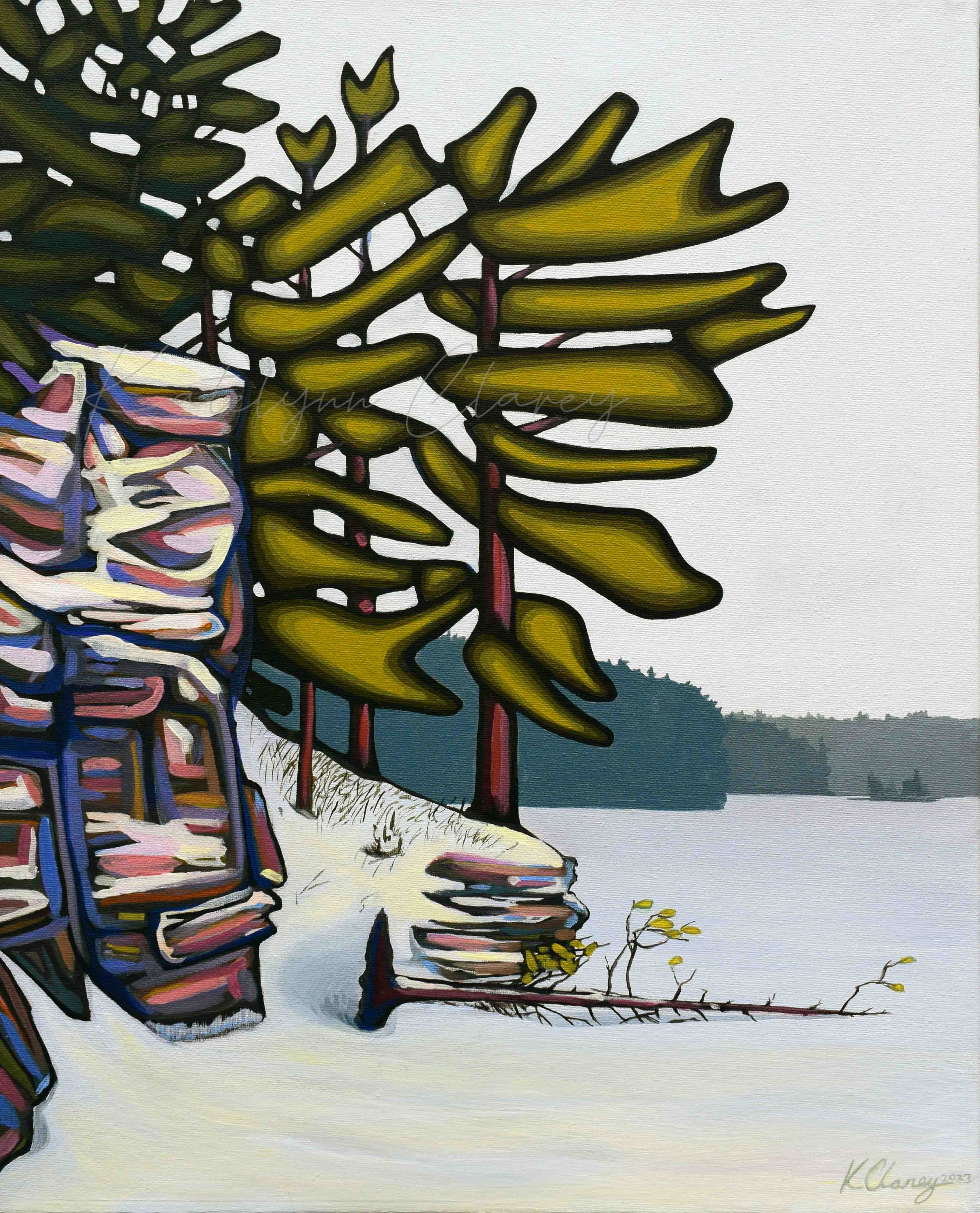 Parish Island, Acrylic on Canvas, 16 x 20", SOLD