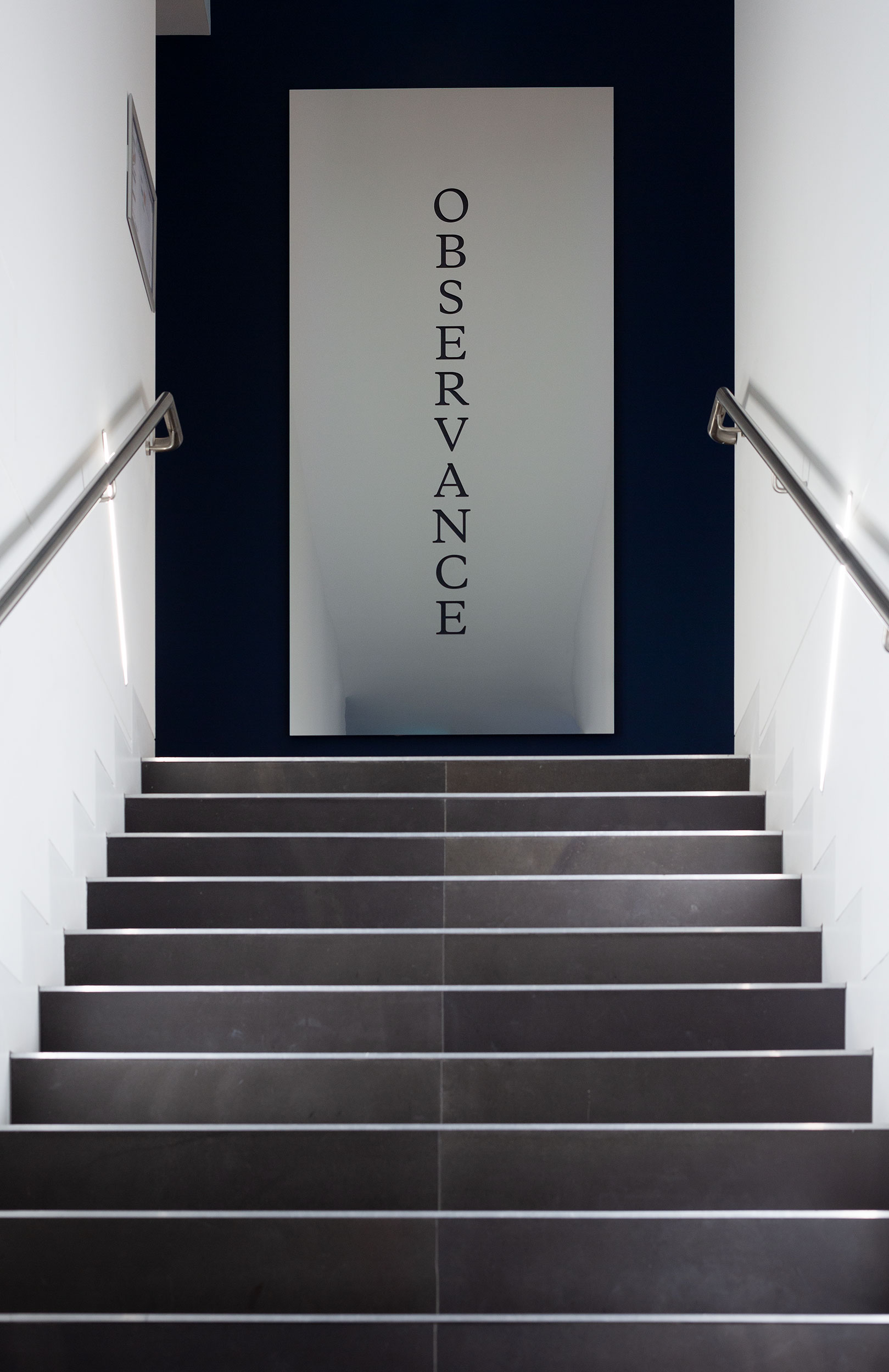  Exhibition graphic design for 'Observance', Buxton Contemporary, 2021. 