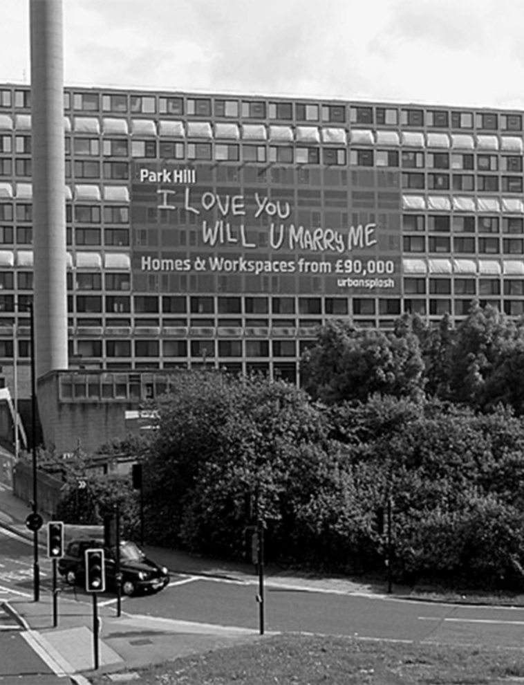 Park Hill Estate. Sheffield, UK. Renovation by Urban Splash. Photo: Stephen Richards, geograph.org.uk