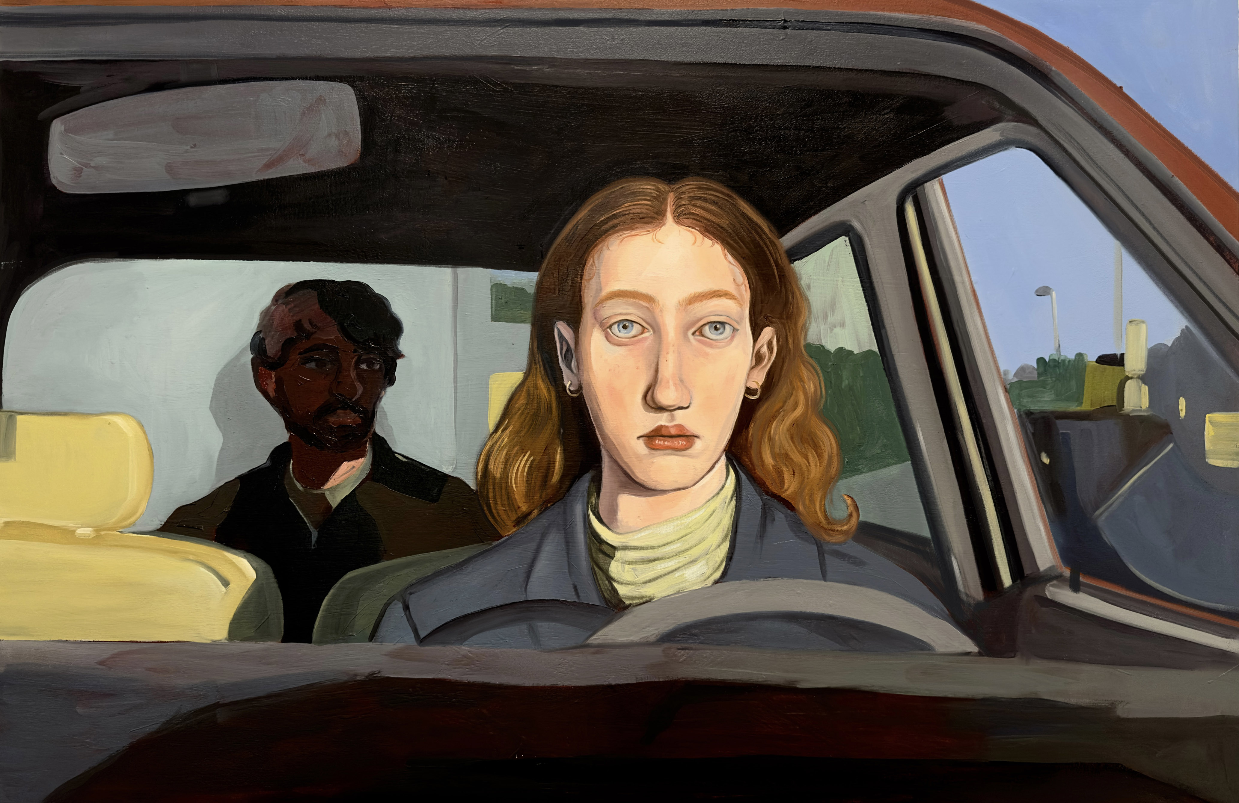 LA CONDUCTORA. 80X120cm. Oil on canvas. 2025