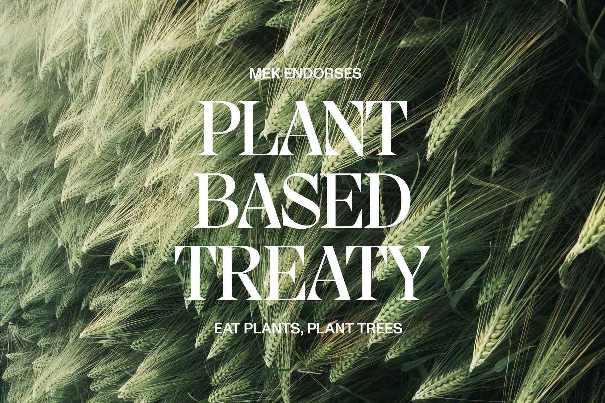 The Plant Based Treaty  Eat Plants, Plant Trees