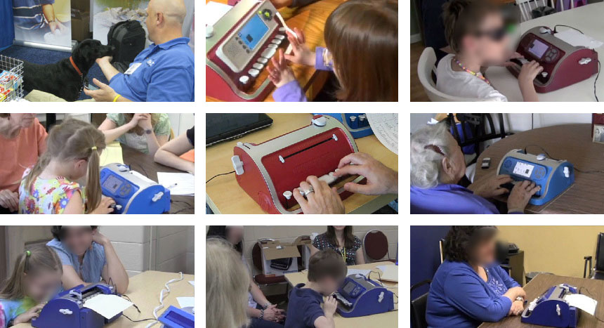 We conducted field research in several schools and student homes across the US states to understand the world of the braille learner, and that of supporting roles such as parents and teachers.