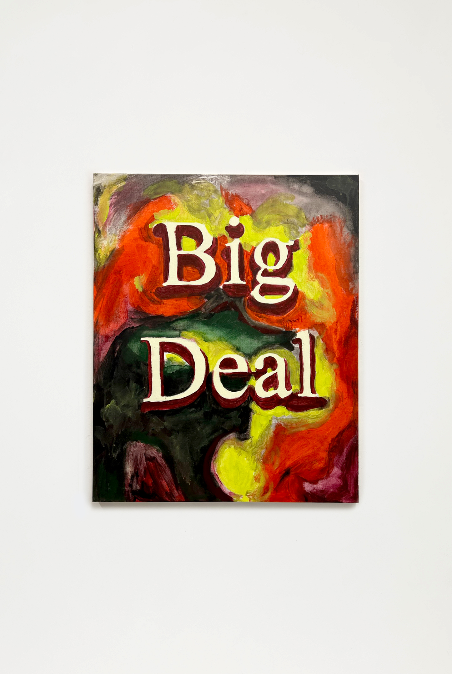 Big Deal, 2021, Acrylic on canvas, 30 x 24 in.