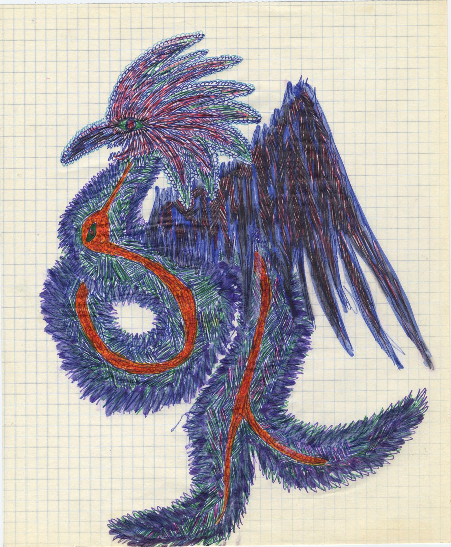 (8 x 11, ballpoint drawing)