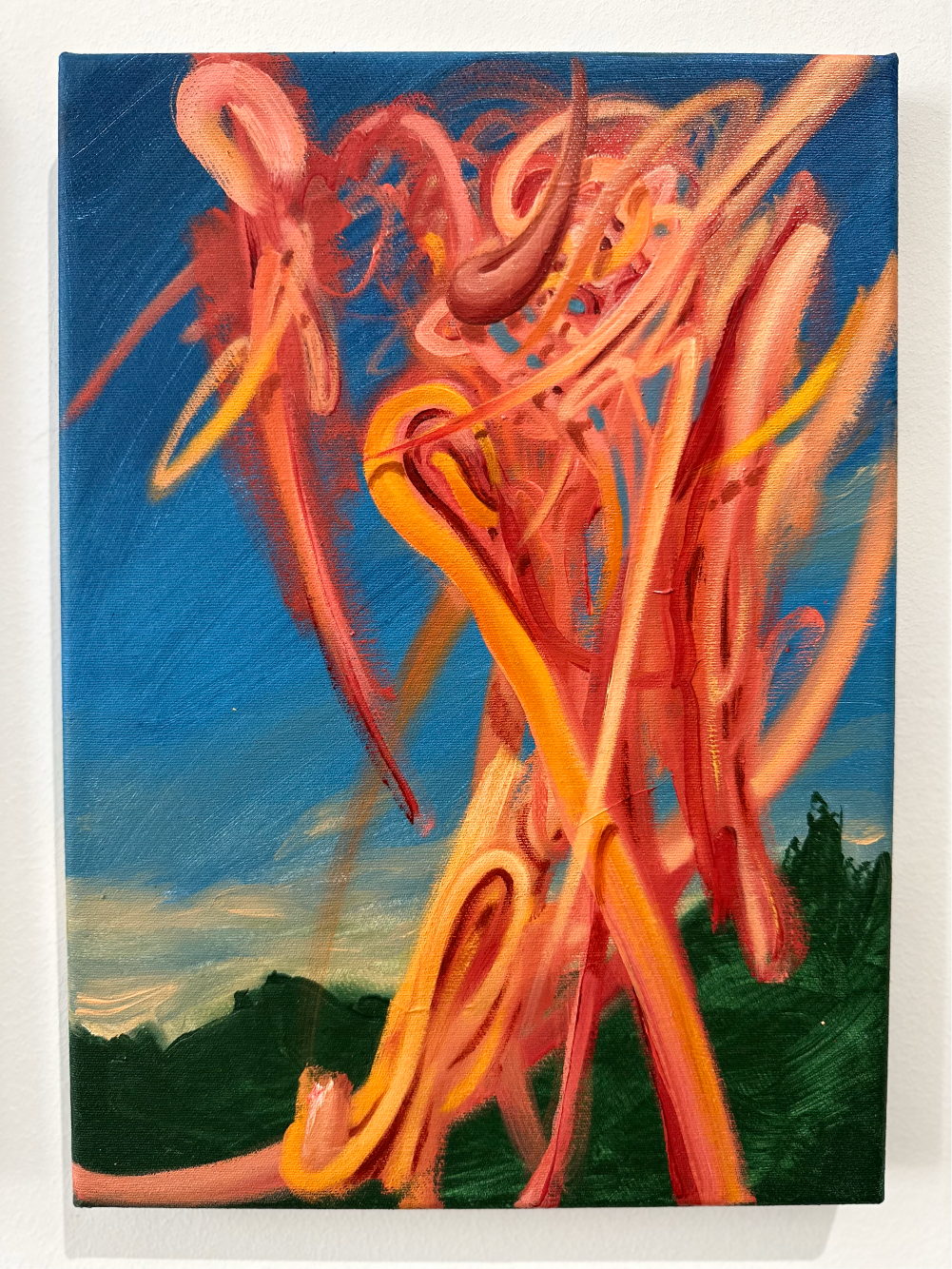  Jan Soumar   Tangled bodyolej a akryl na plátně  35 x 25 cm  *cena na vyžádání 