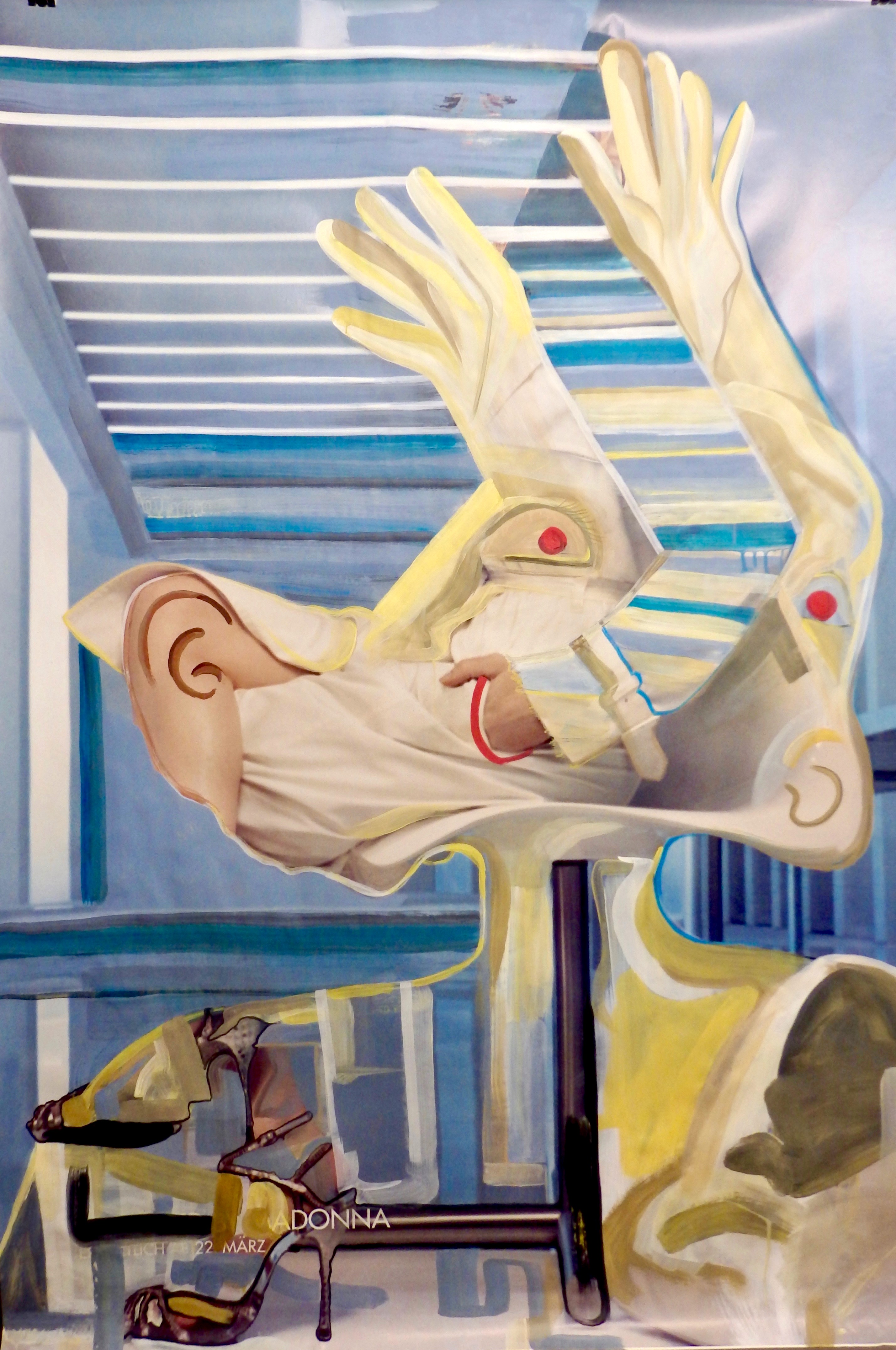 Outside Intelligence, acrylic on poster, 180cm x 120cm