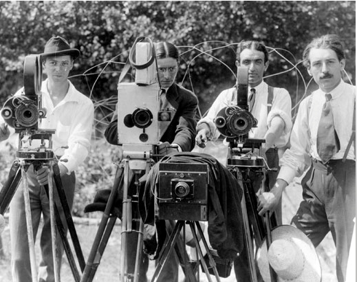 tournage du film “J'accuse”, Abel Gance. Marc Bujard, Maurice Forster, Antonin Nalpes, 19XX