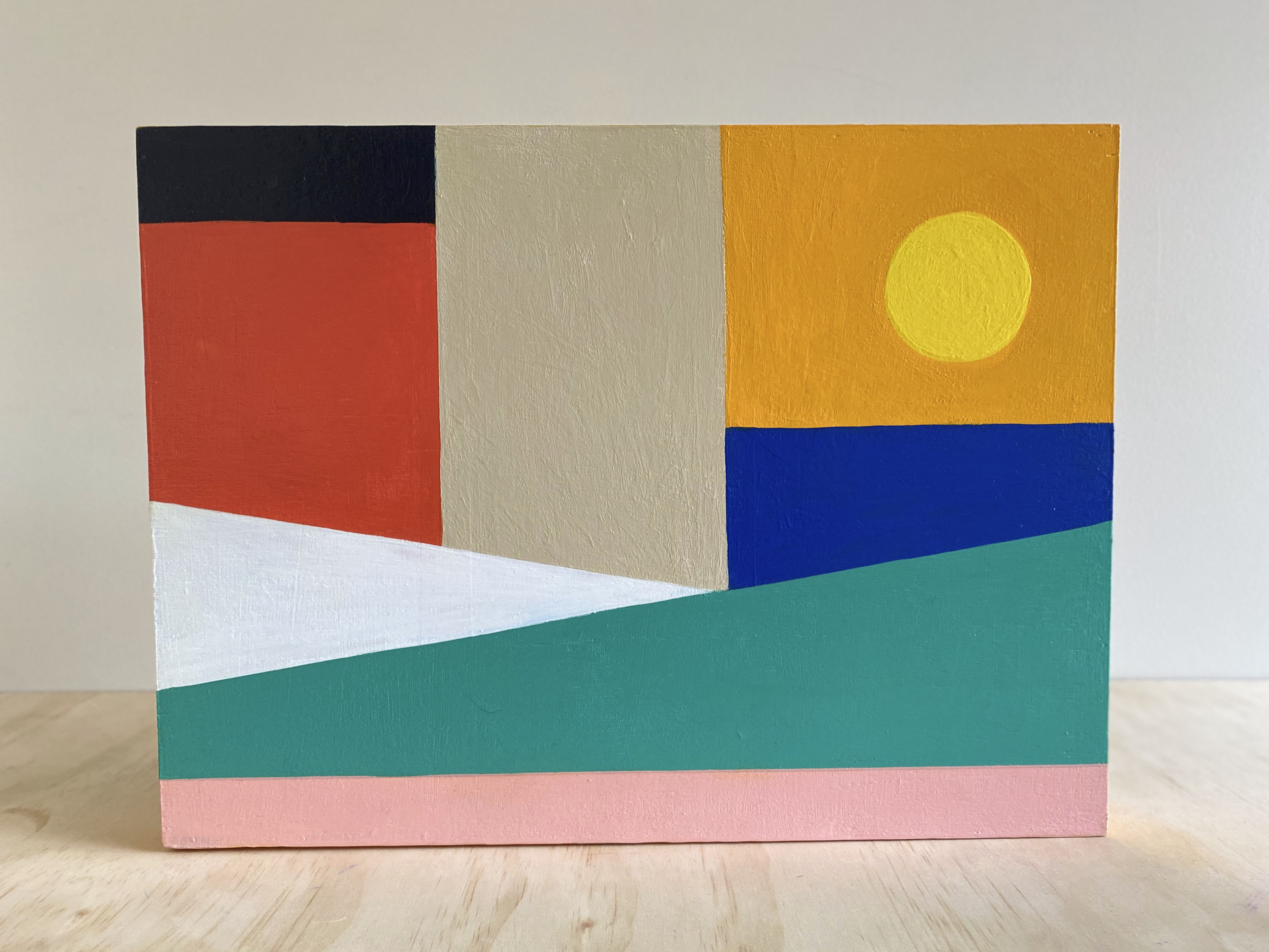 By Day, 30 x 40cm, acrylic on plywood panel