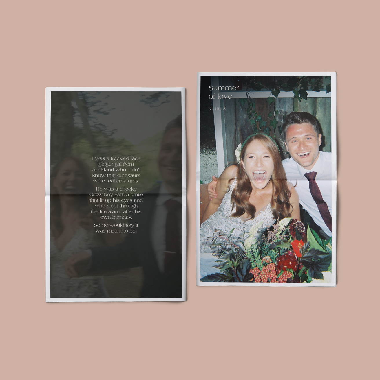 Newspaper / wedding present