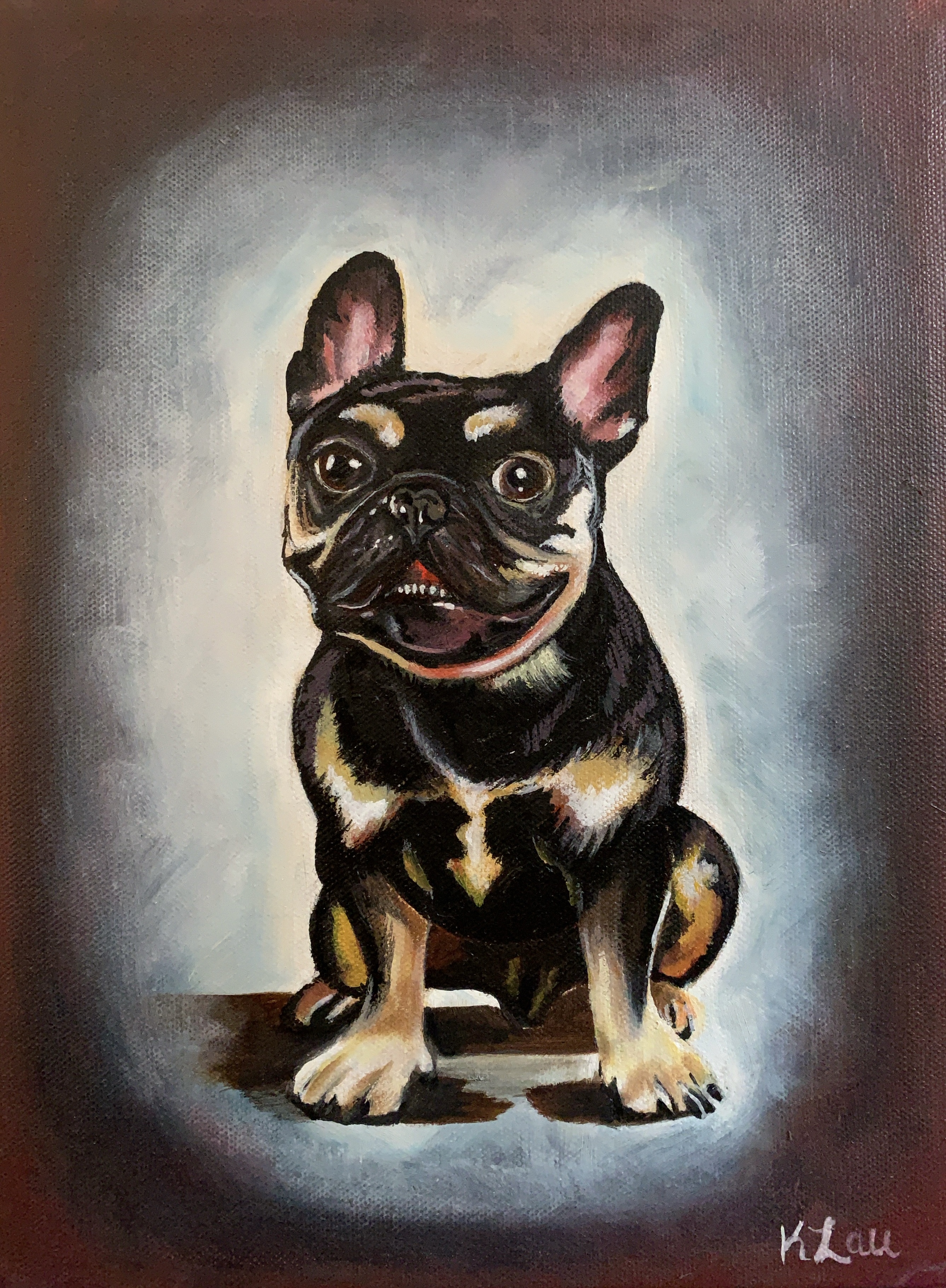 Kuma, oil on canvas, 12 x 9", 2024