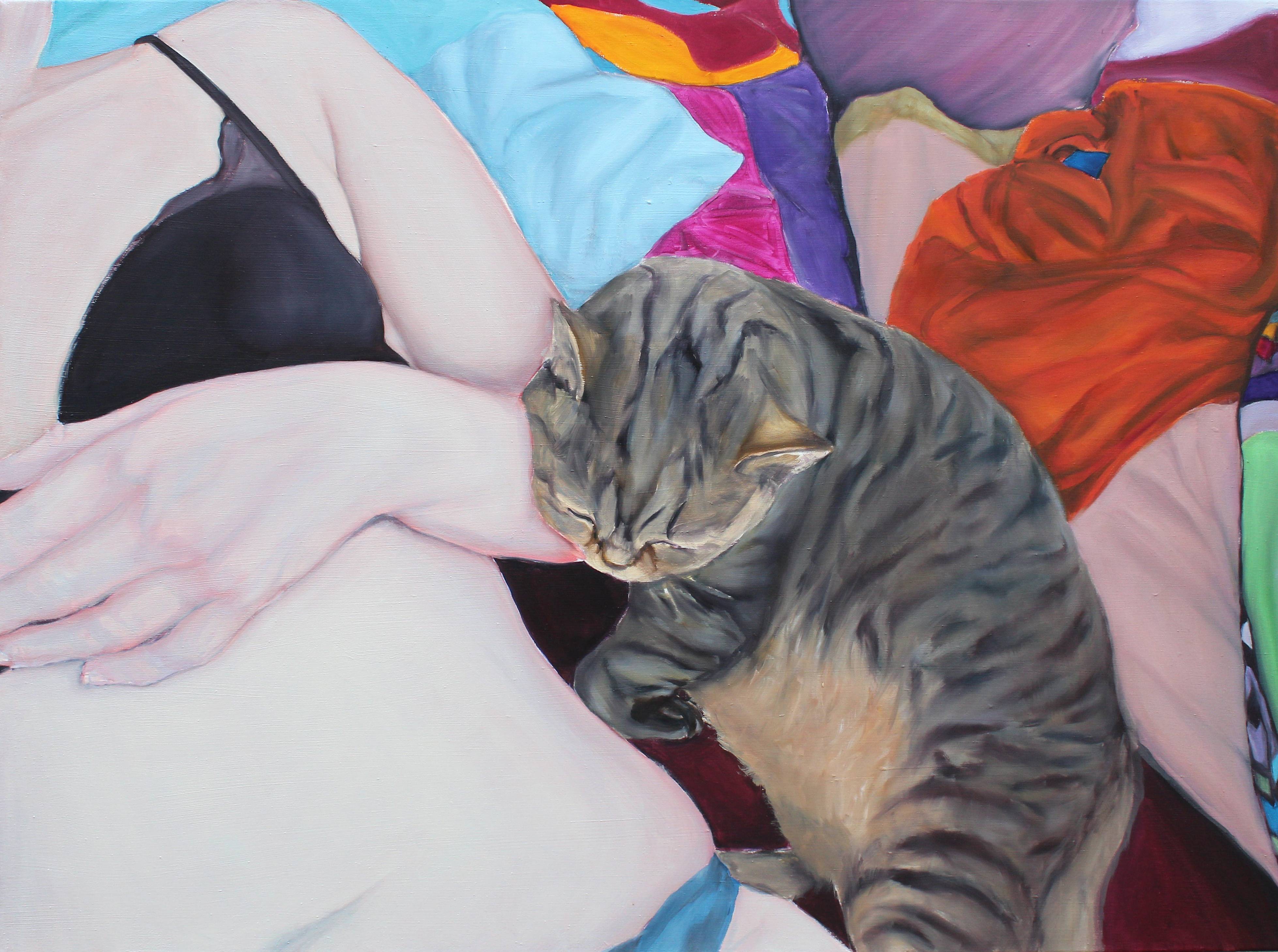 Touch I., Oil on canvas, 80x100 cm, 2019