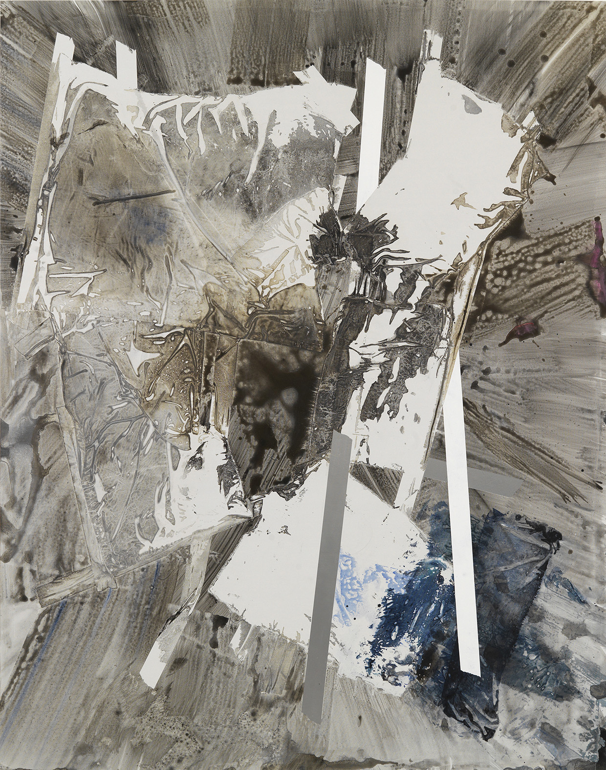 Untitled, acrylic on polyester canvas, 76" x 60", 193 x 152 cm 