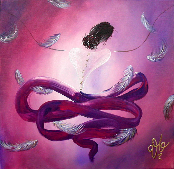  "Douceur" (40x40) Acryl/Canva