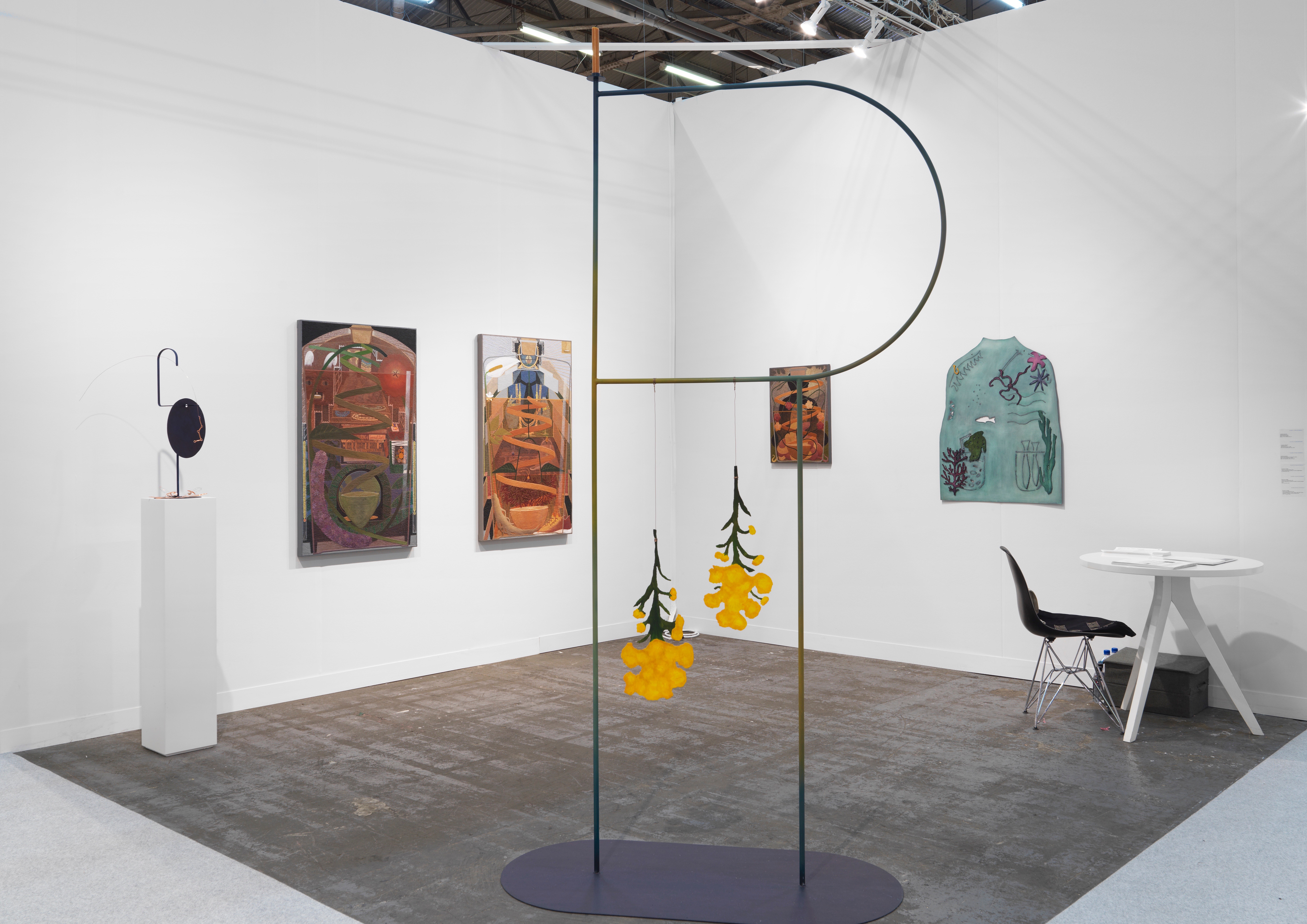 Armory 2019 Installation with Galerie Antoine Ertaskiran (pictured with Vanessa Brown)