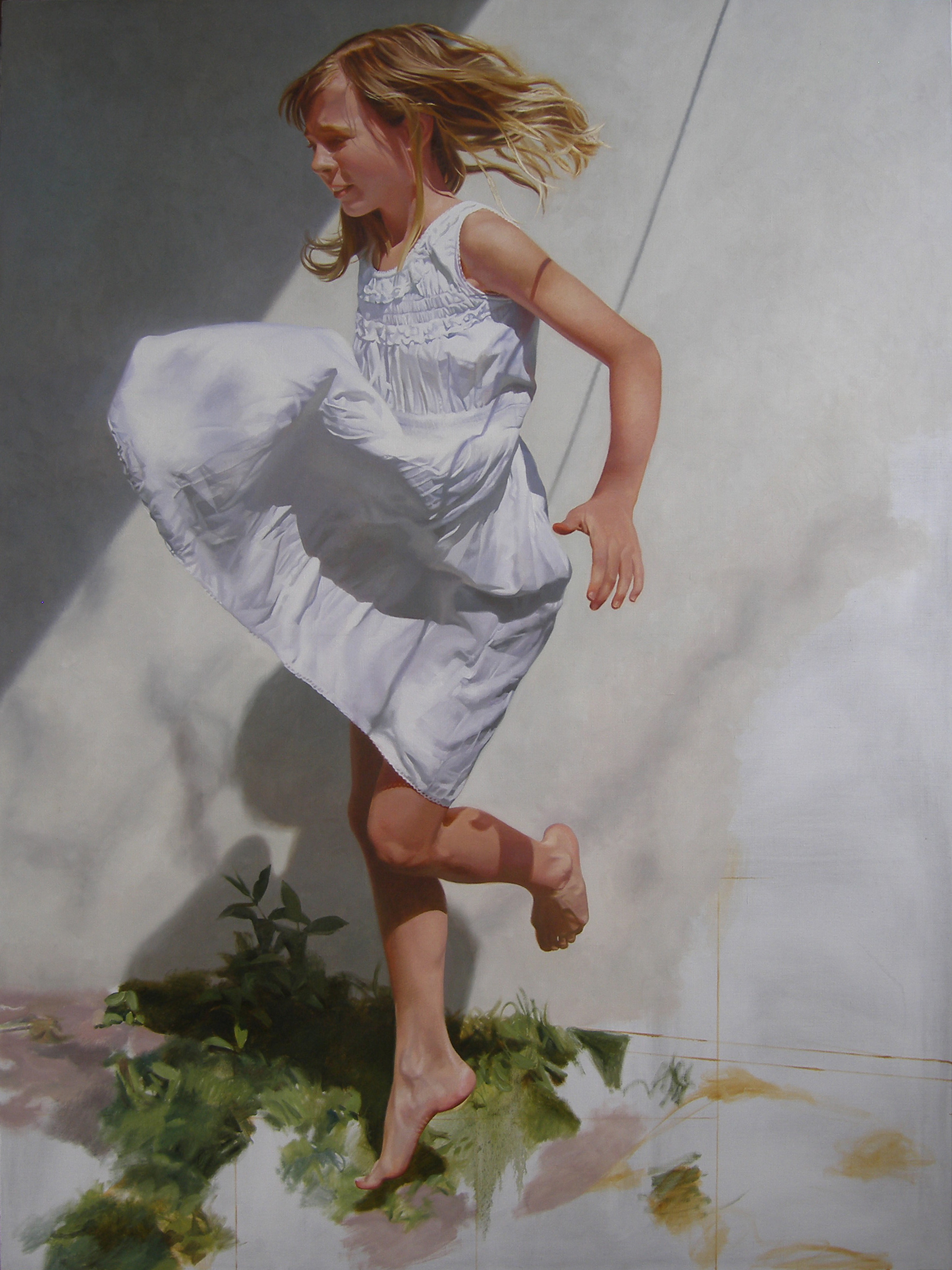 "Jump", 2014, oil on canvas, 200 x 150 cm