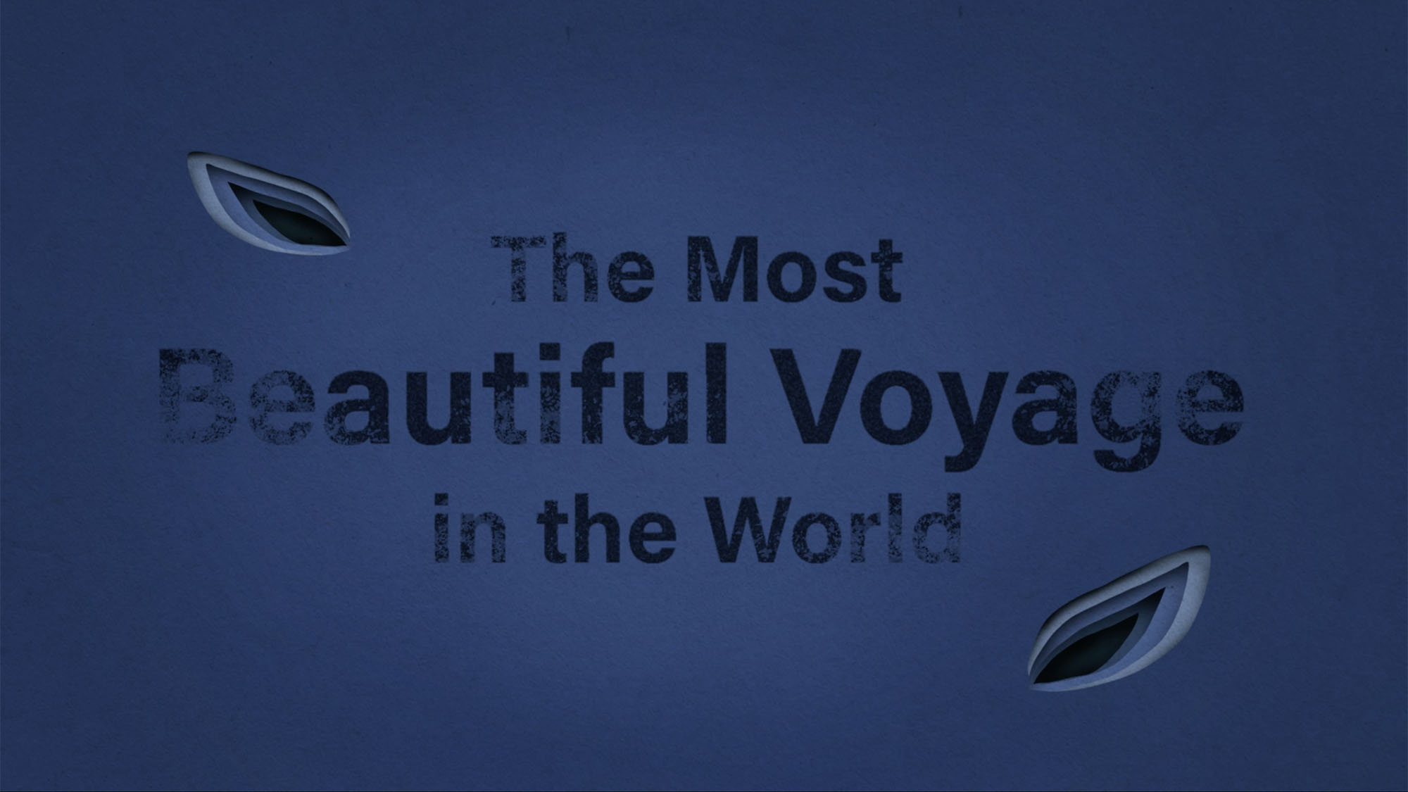 The Most Beautiful Voyage in the World explores the beauty and tragedy of a future where people live too long, climate change has destroyed cities, and relationships never last. This title sequence uses paper flowers as a metaphor for the fragility of life, taking on a solemn and quiet tone.