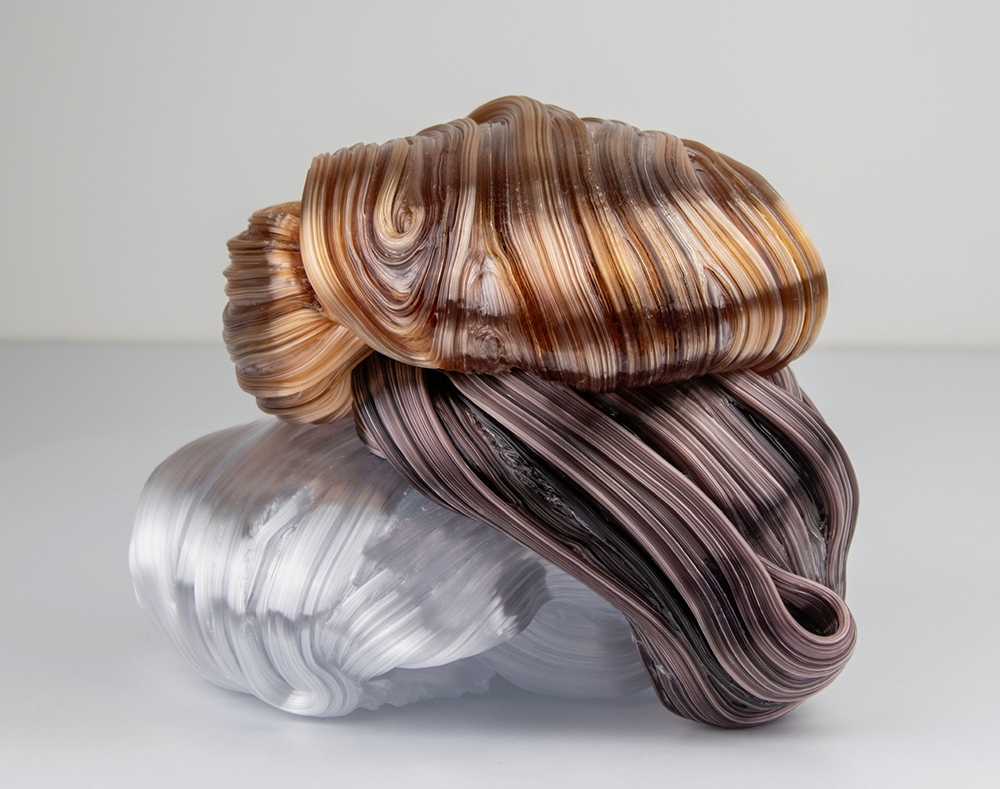 Maria Bang Espersen, Triple Rock (white, brown, amber), 18x19x18cm, 3.000&euro;