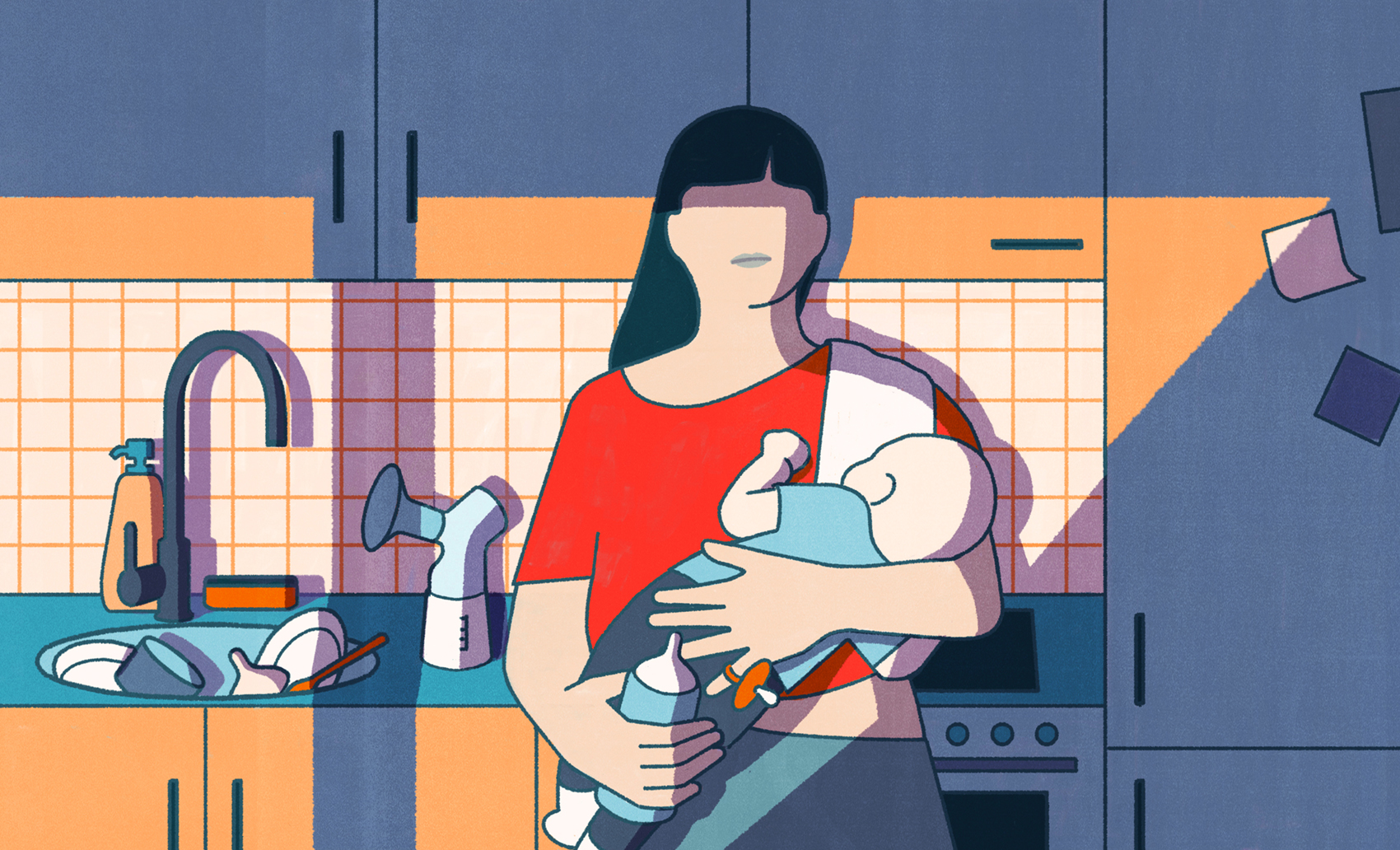 María Hergueta illustration motherhood