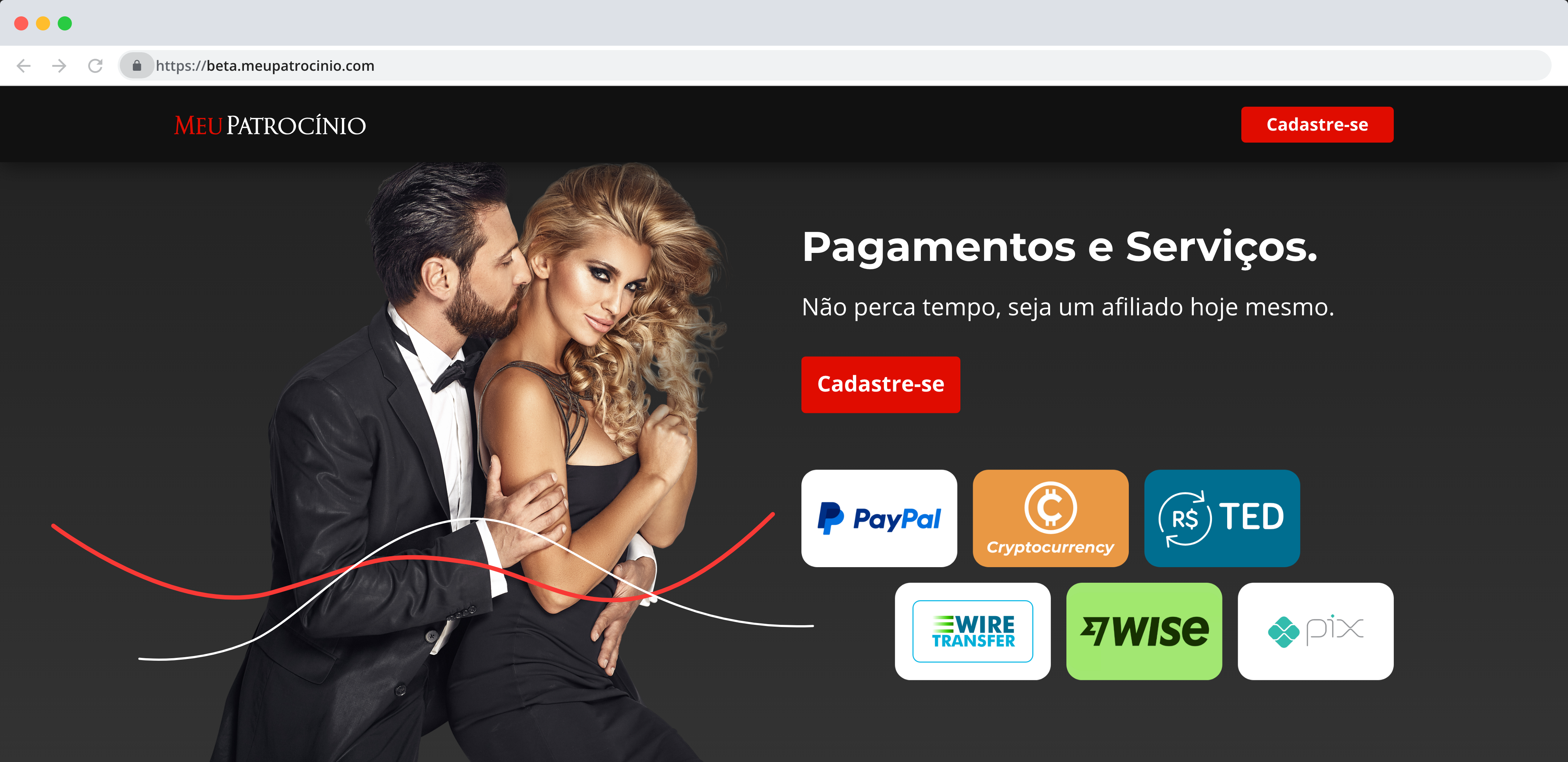 Dating App Affiliates Page + 
