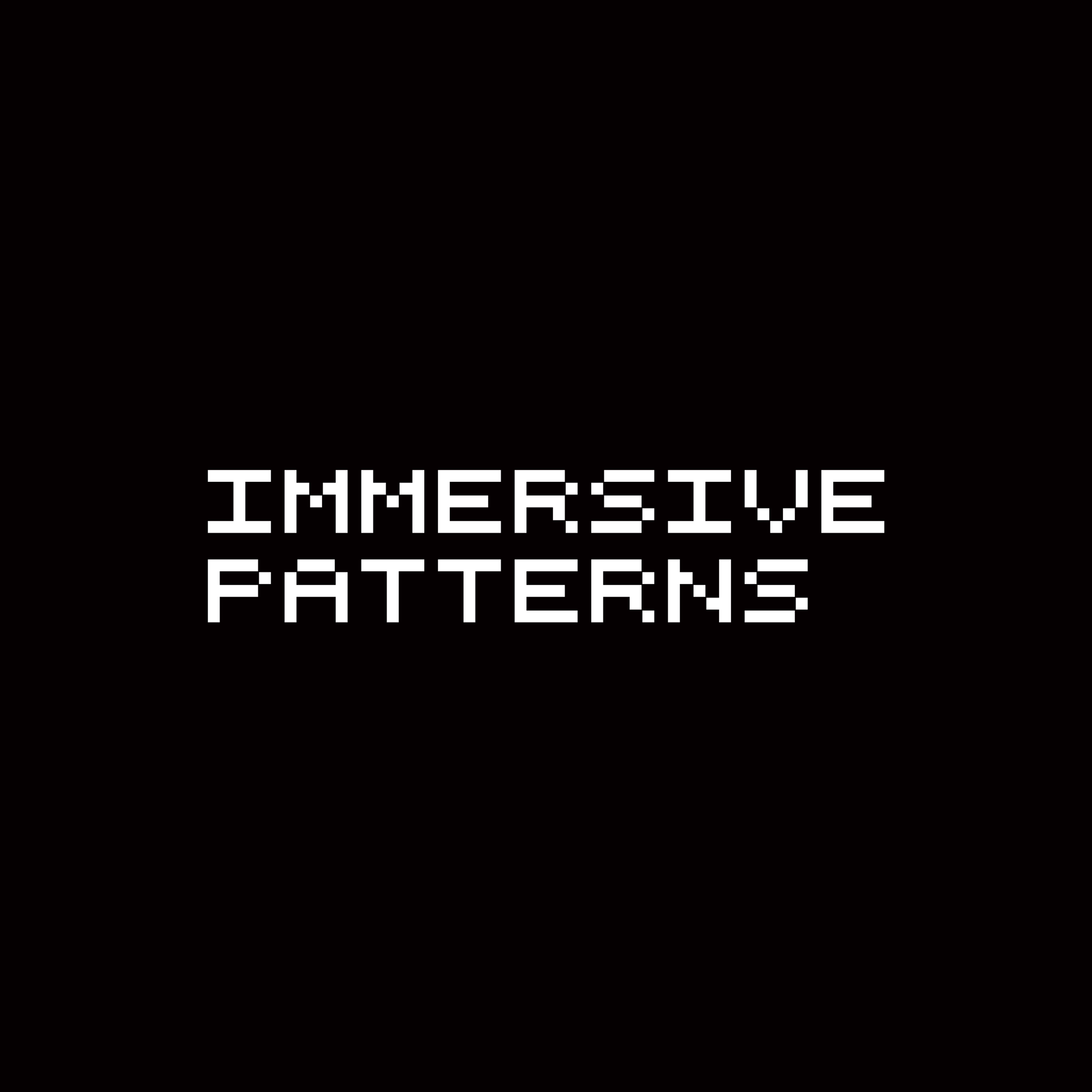 Visual identity, Immersive Patterns, 2024