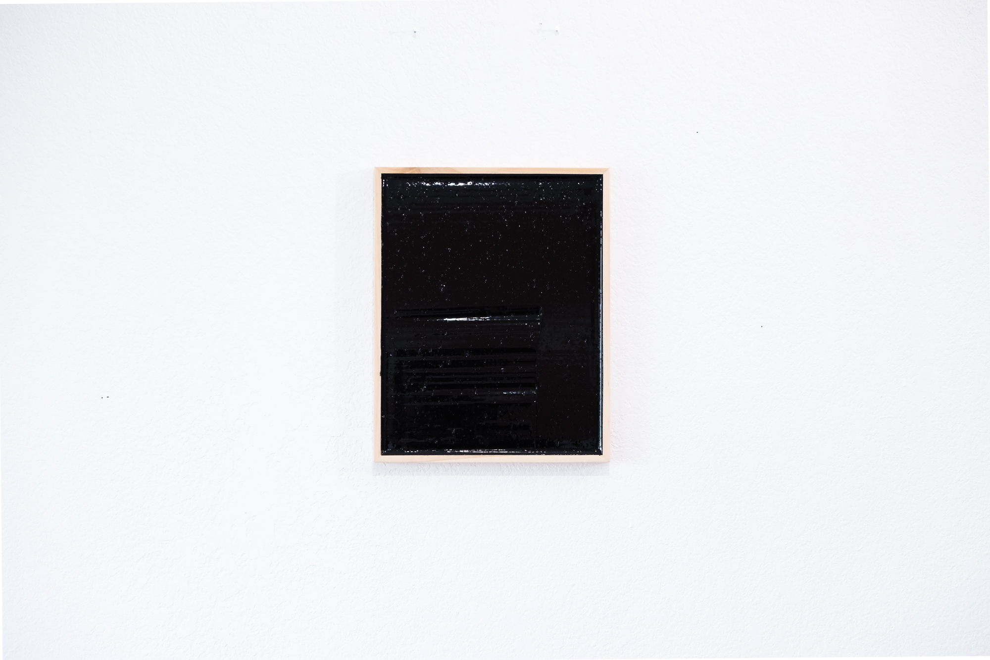 Only Black 03, 2019, Acrylic on wood panel, 10 x 8 in
