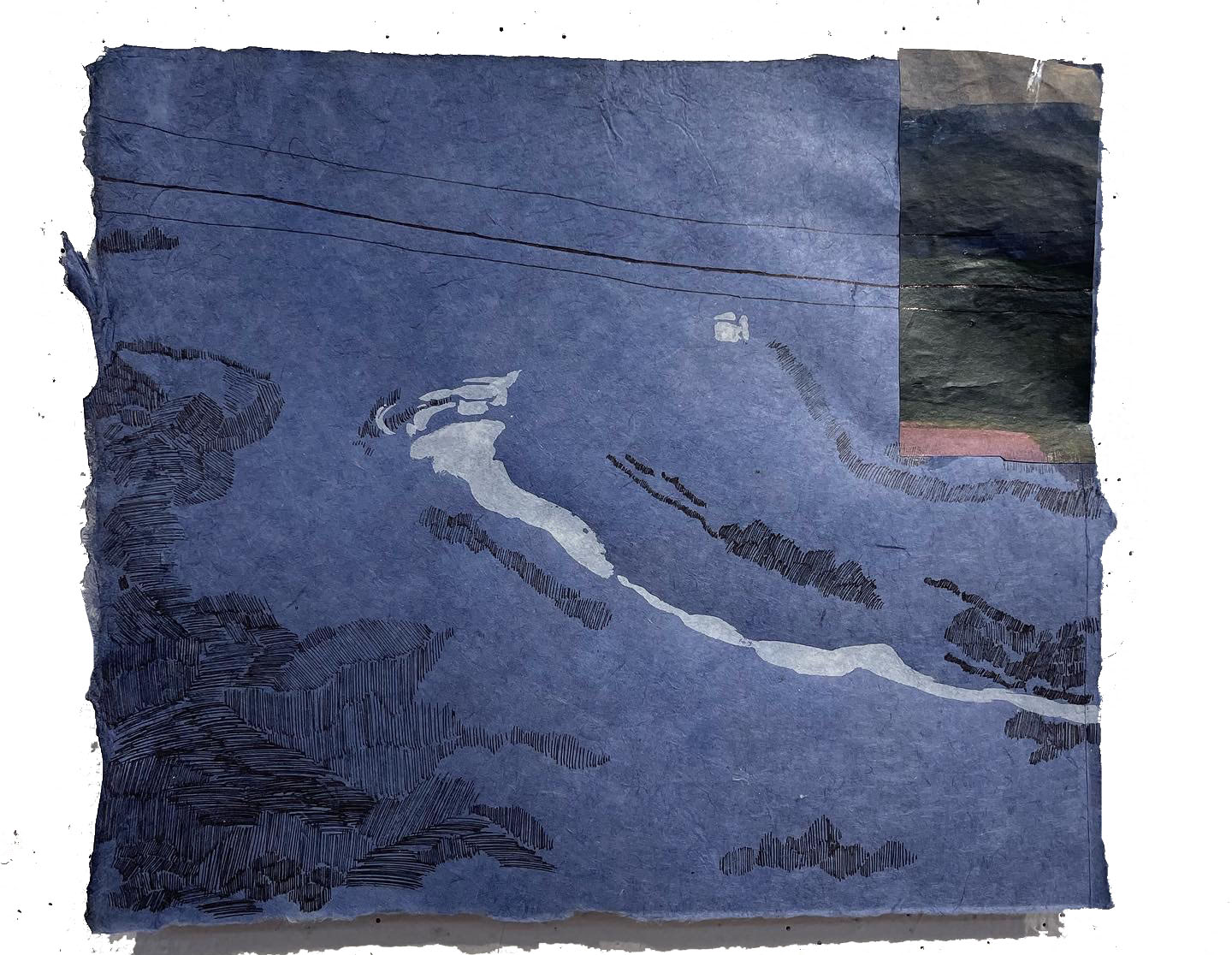 clearing, mixed media, 2022