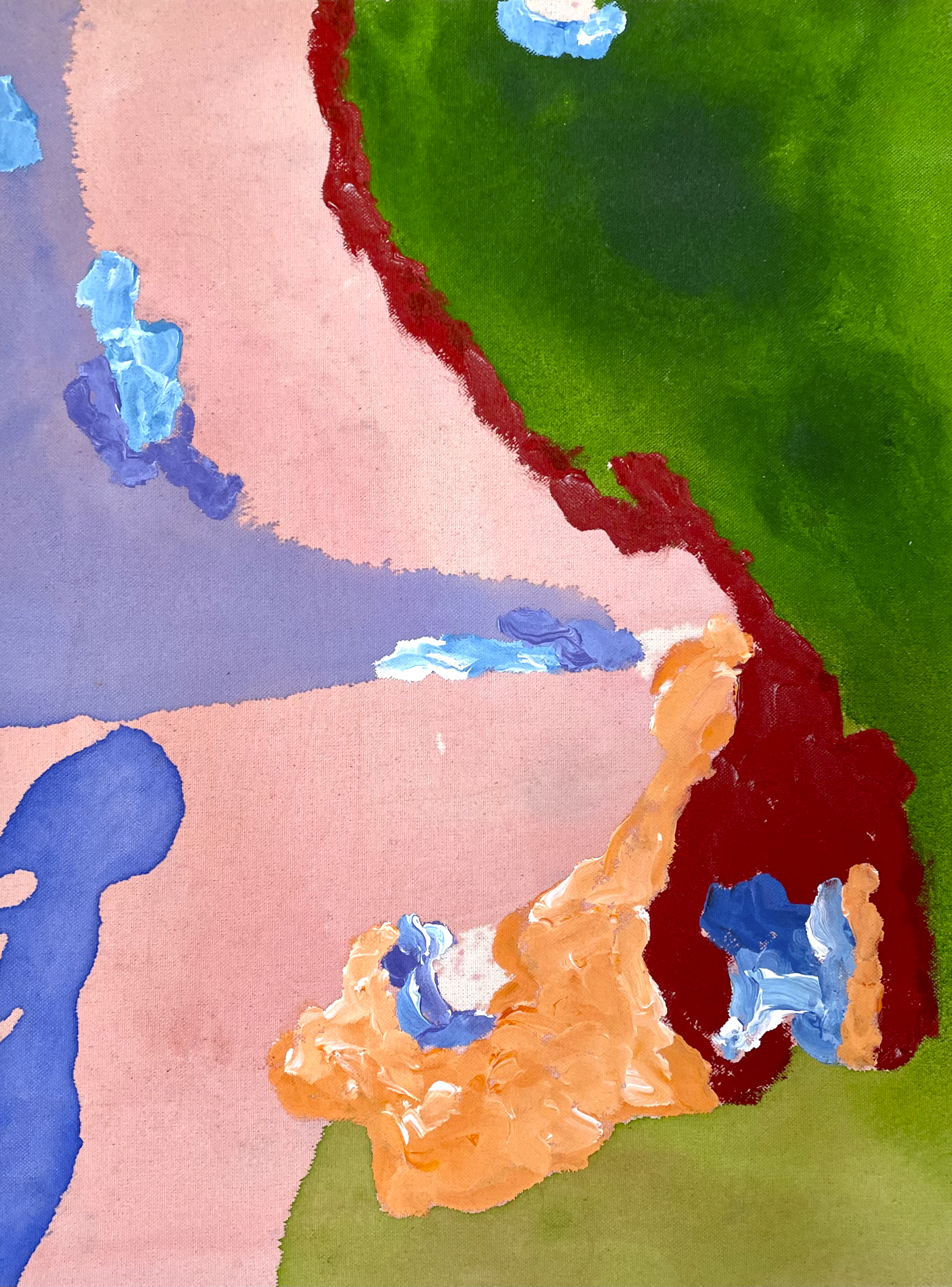 Serie de paisajes II, Díptico, Acrílico sobre lienzo, 2021