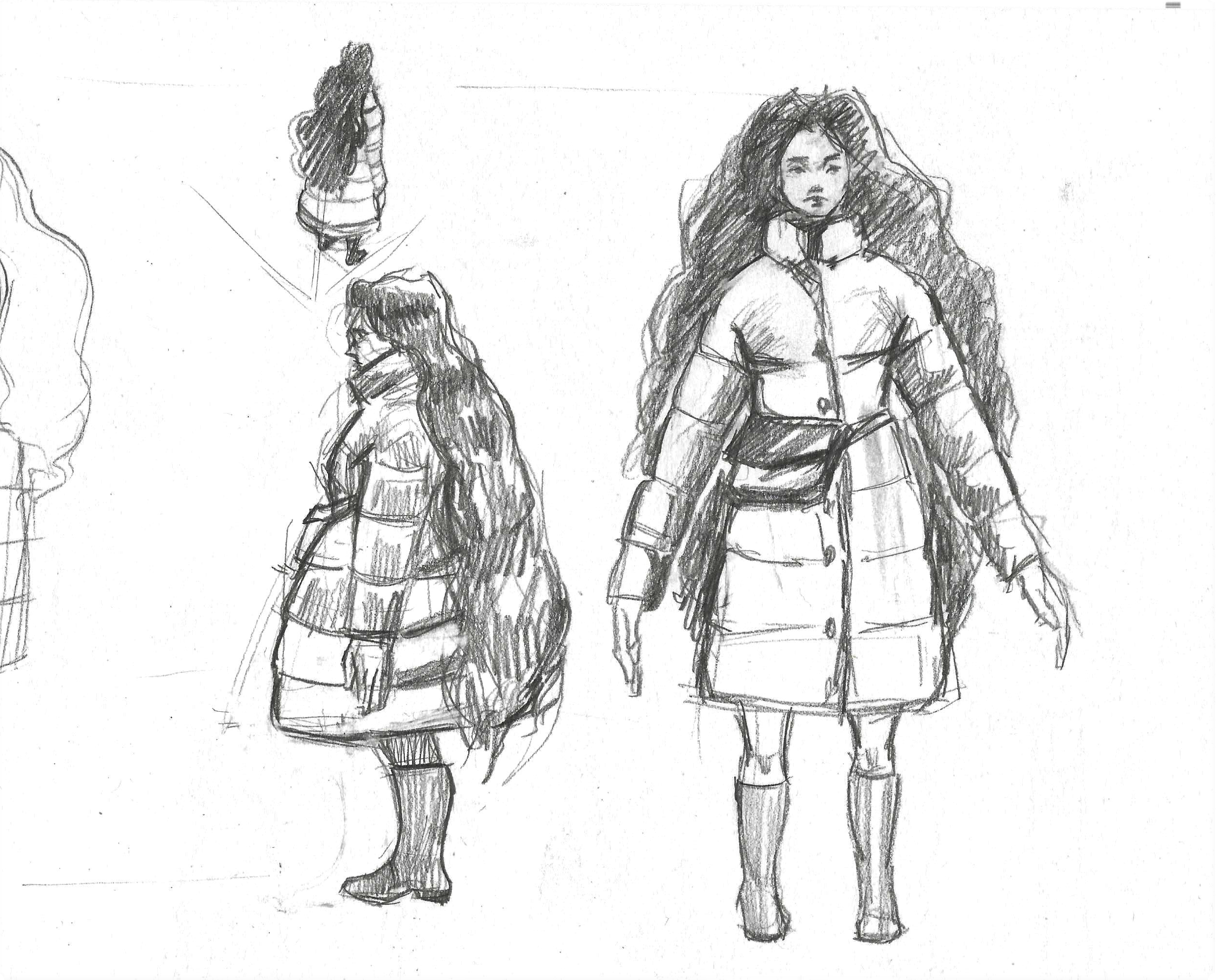 Initial Sketches of the Level Design, Characters and Props