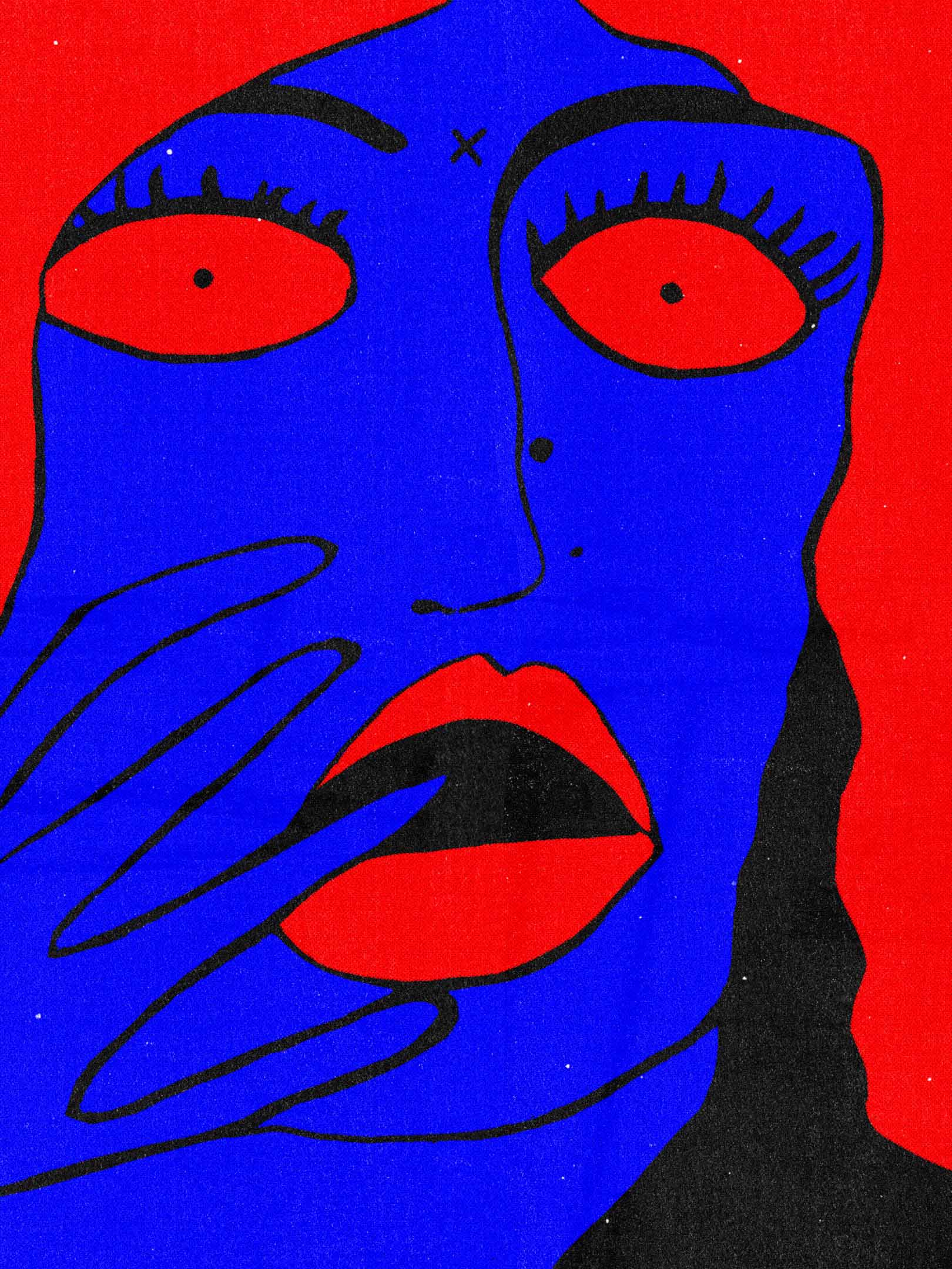 ZERO FLUID, ACRYLIC ON PAPER / DIGITISED, 2021