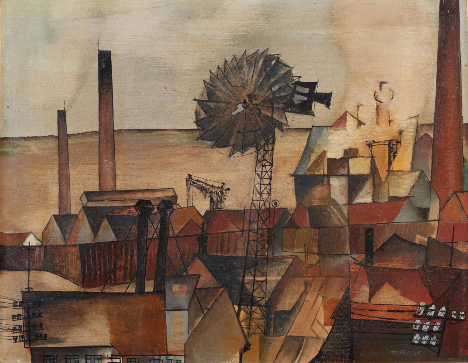 Bohumír Matal, Cihelna I, 1945, olej, Fotografie: Artplus