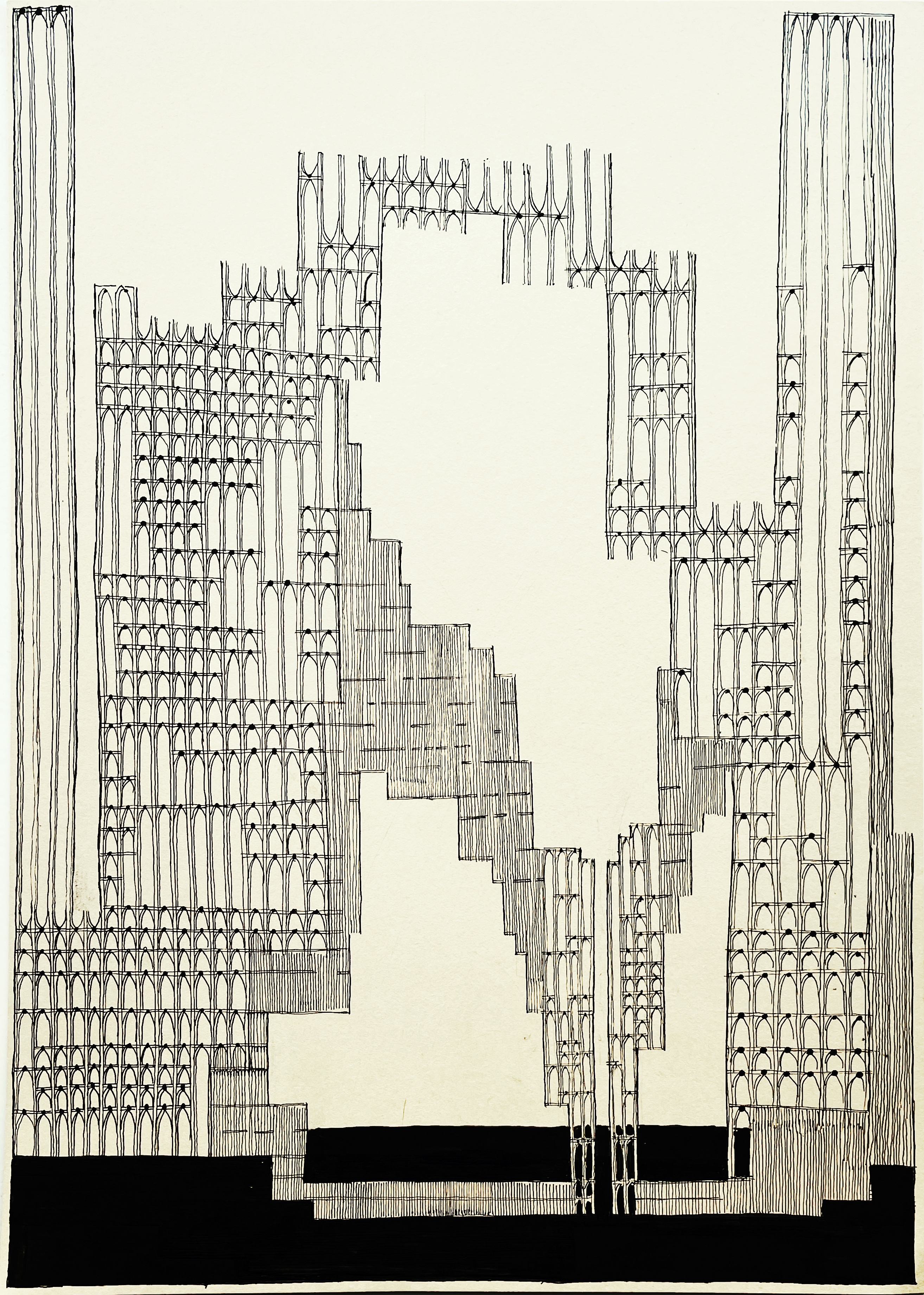 "untitled", 2025, pen on paper