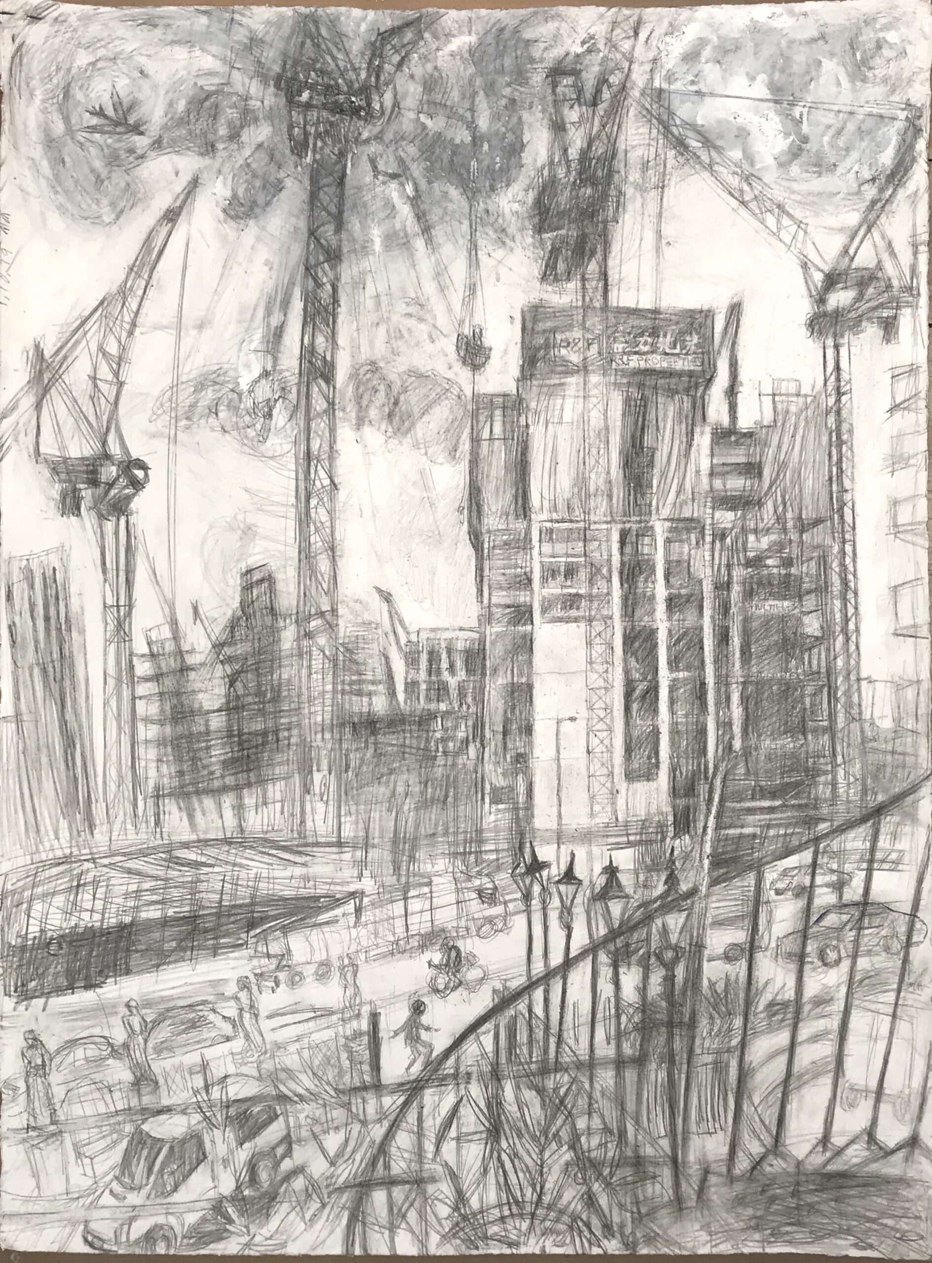 View from Brunswick House, drawing