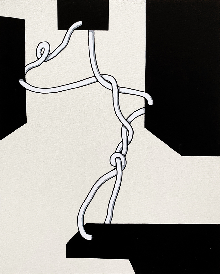 Alicja Gaskon, EU Map (after Brexit): Greece, 2020, gouache on Montval art board, 8x10x0.1in (20x25x0.3cm)