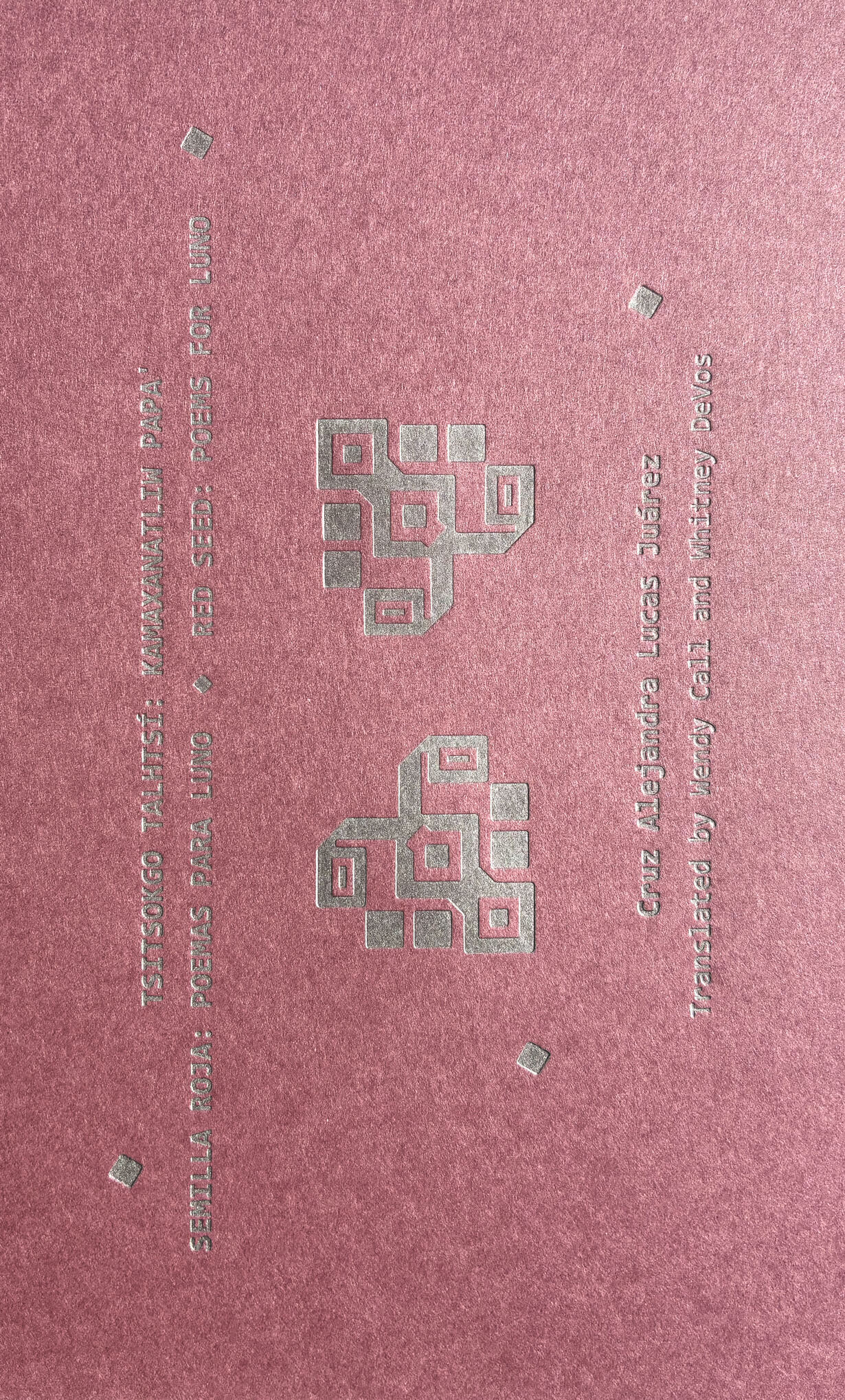 RED SEED: POEMS FOR LUNO | Cruz Alejandra Lucas Ju&aacute;rez, Wendy Call, Whitney DeVos