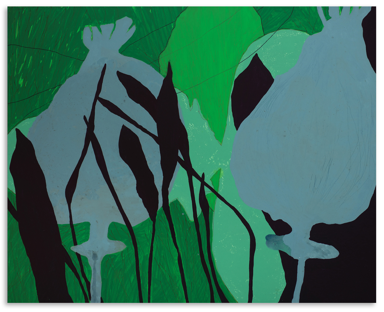 "Untitled", Mixed media on canvas, 80x100cm, 2022