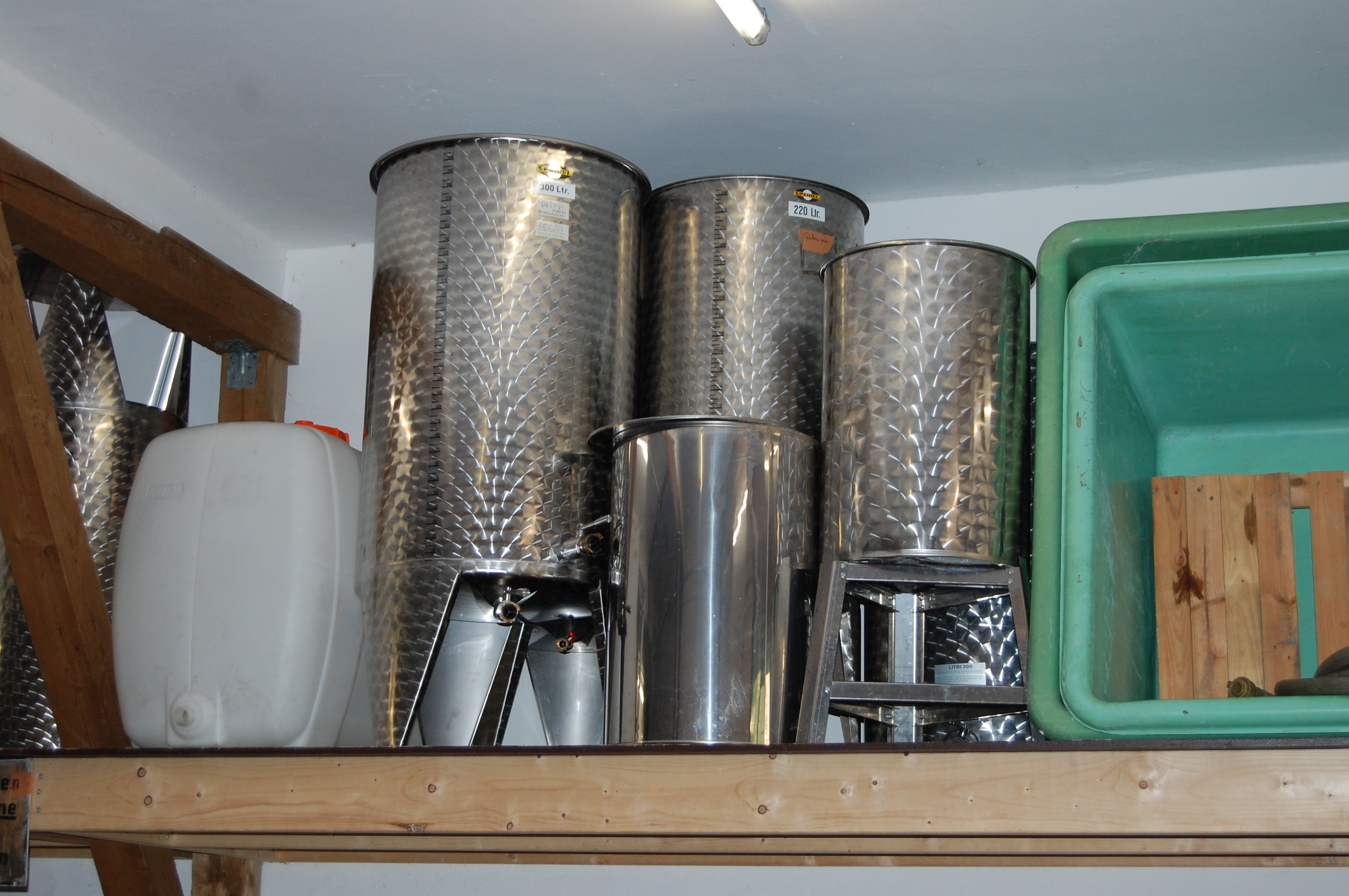 Kelter und Wein Ausbau