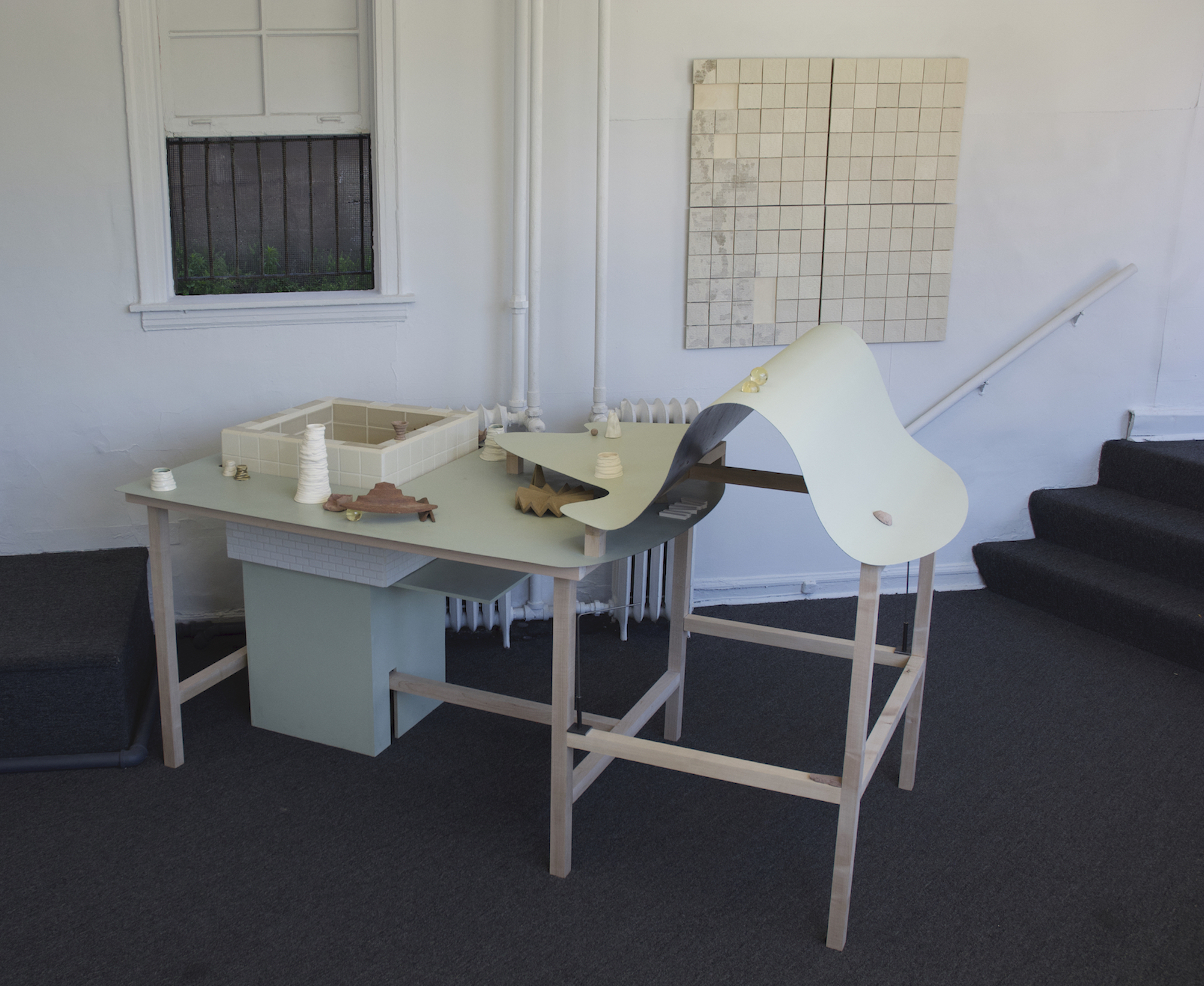 Water Table and Map of Uncertainty by Saebom Yang, installation view at Roman Susan