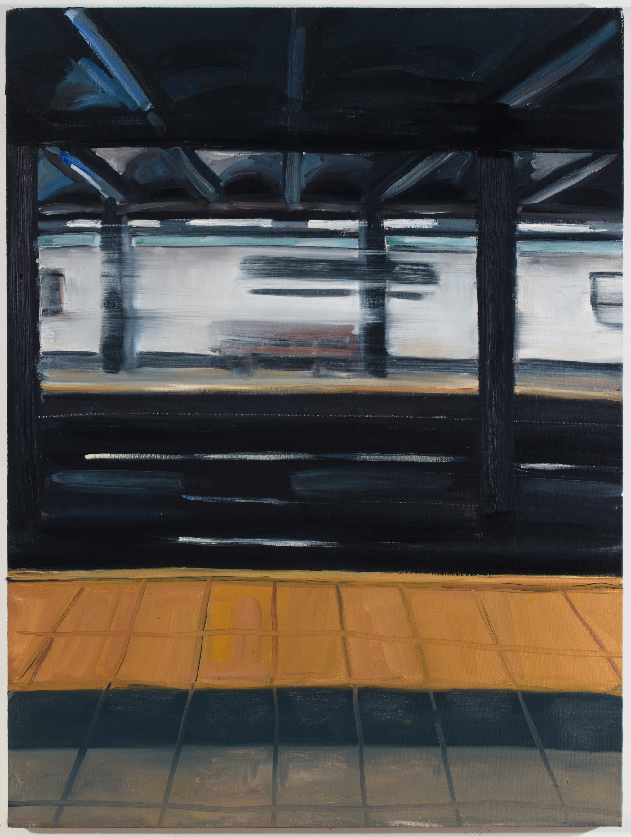 Lorimer Stop, 2015, 40 x 30 in, Oil on canvas	