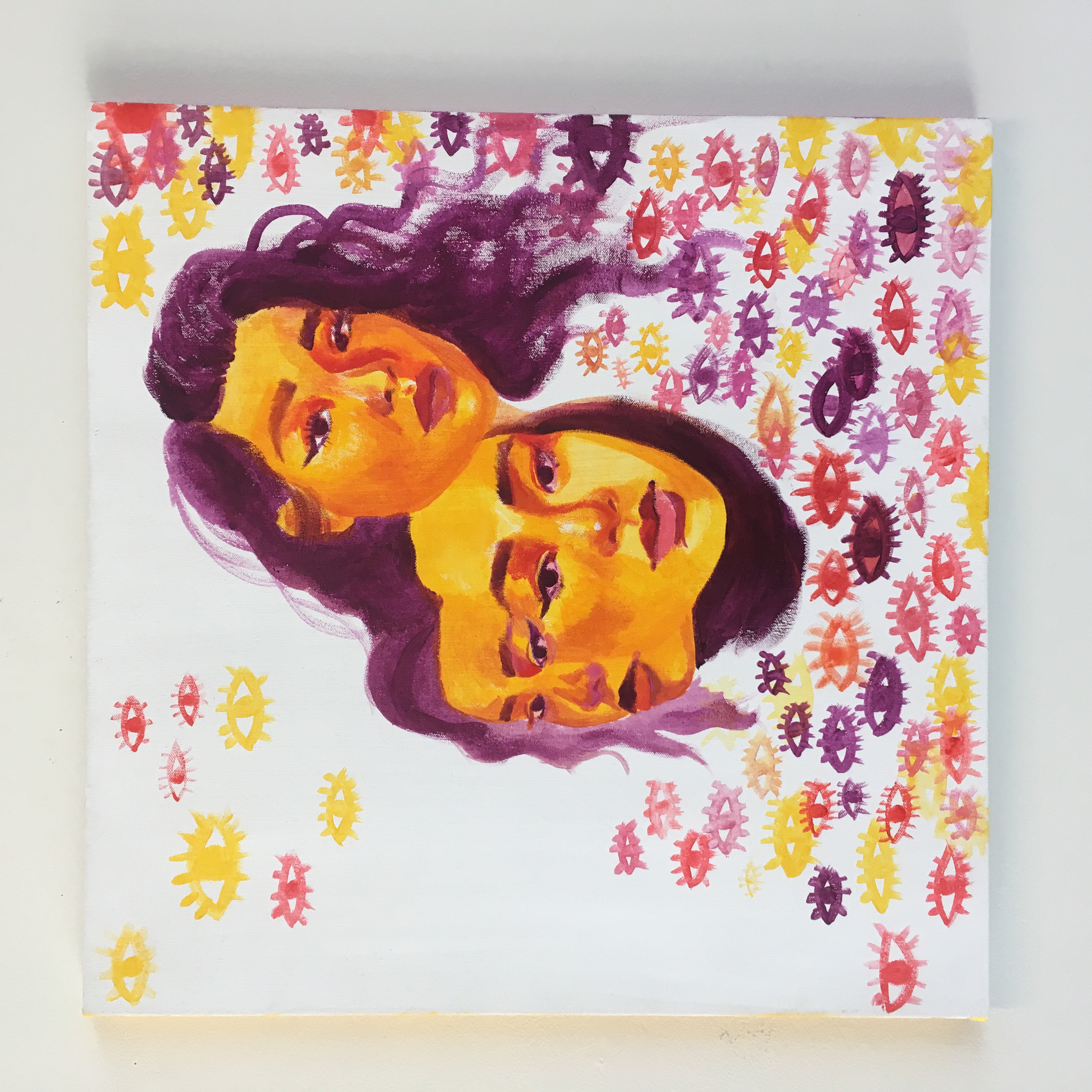 multiples (2018), acrylic on canvas, 24" x 24"