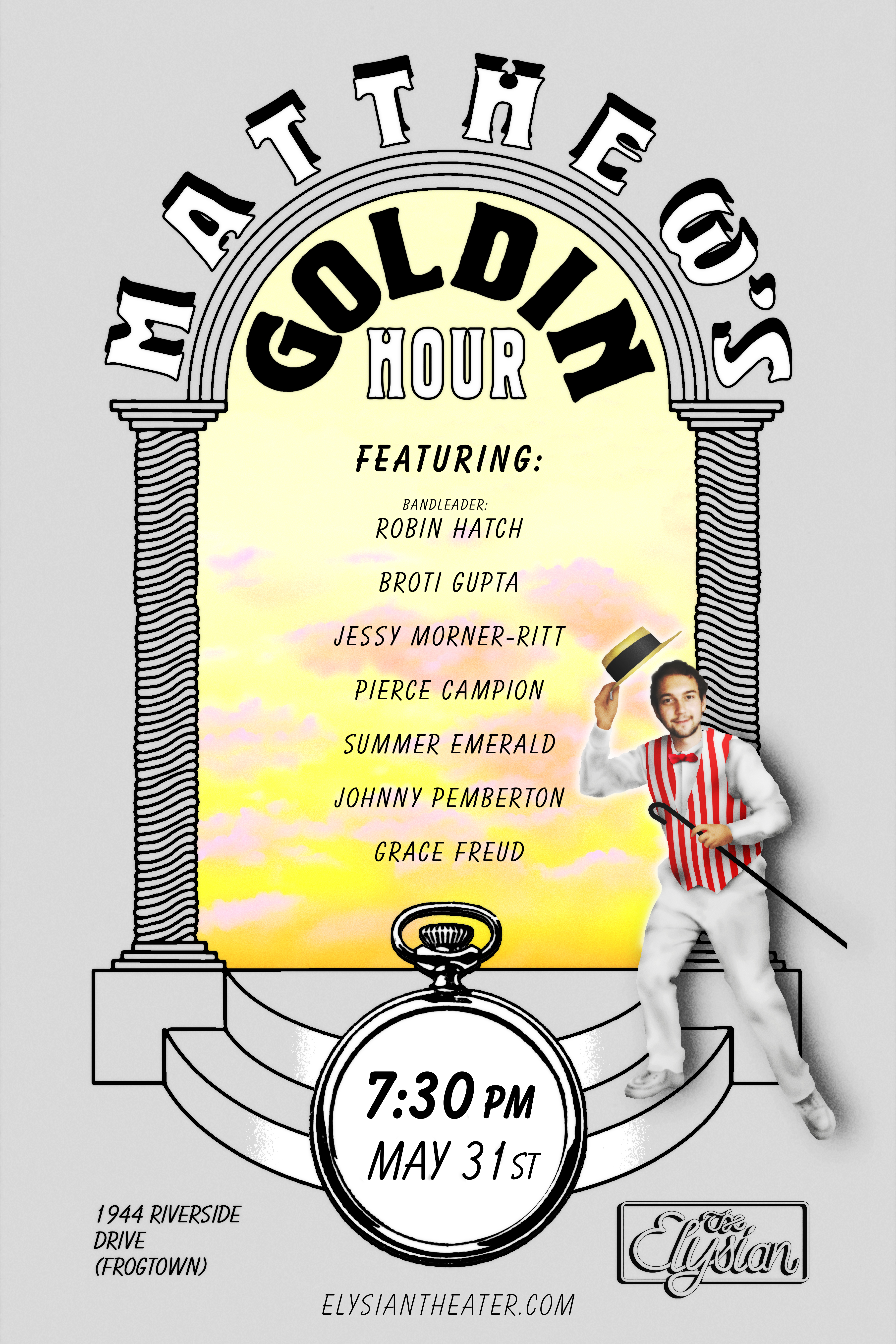 --------- Matthew's Goldin Hour --------- Comedy Show Poster - 2022
