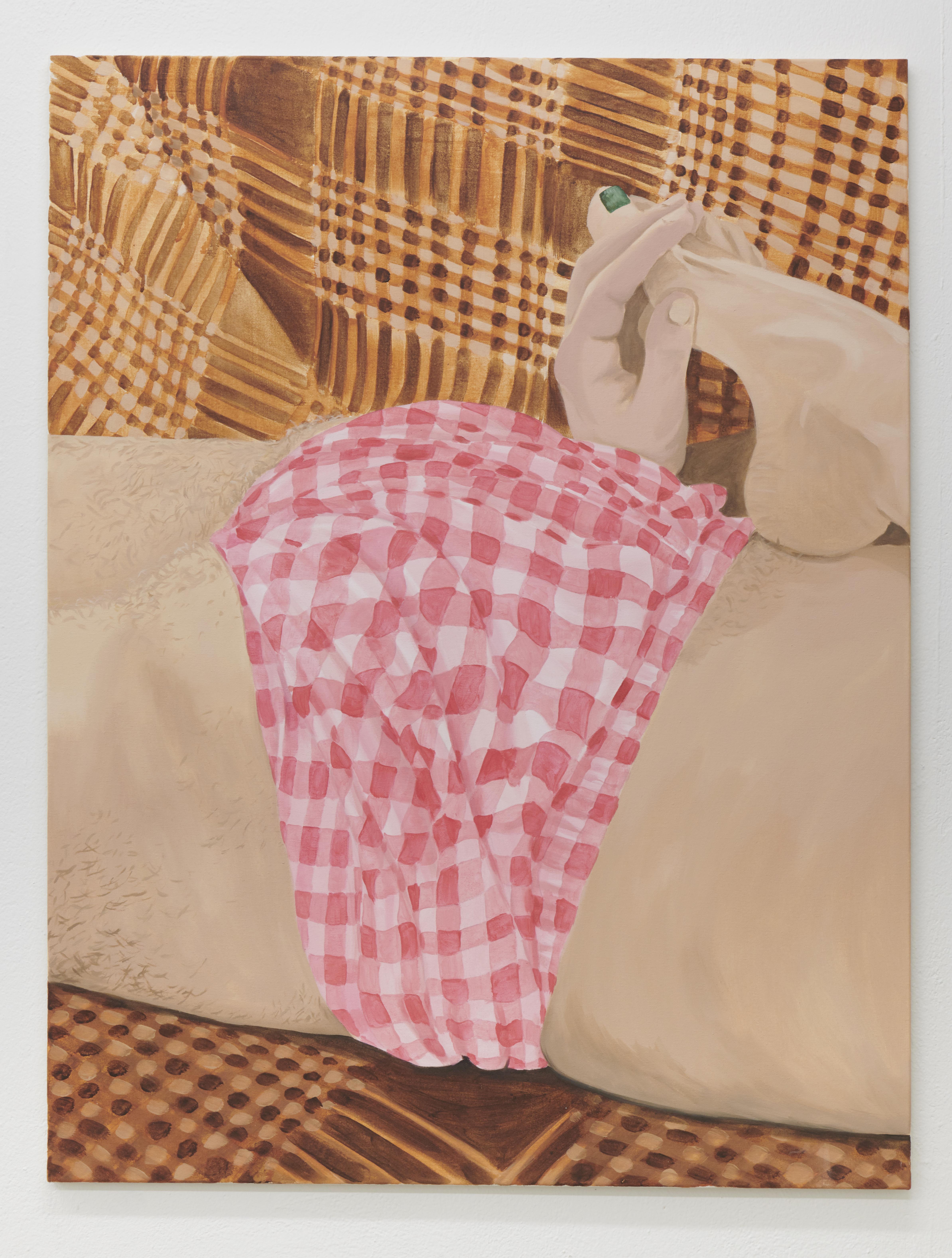 Between Blankets, Acrylic on canvas, 2019, 130x100cm