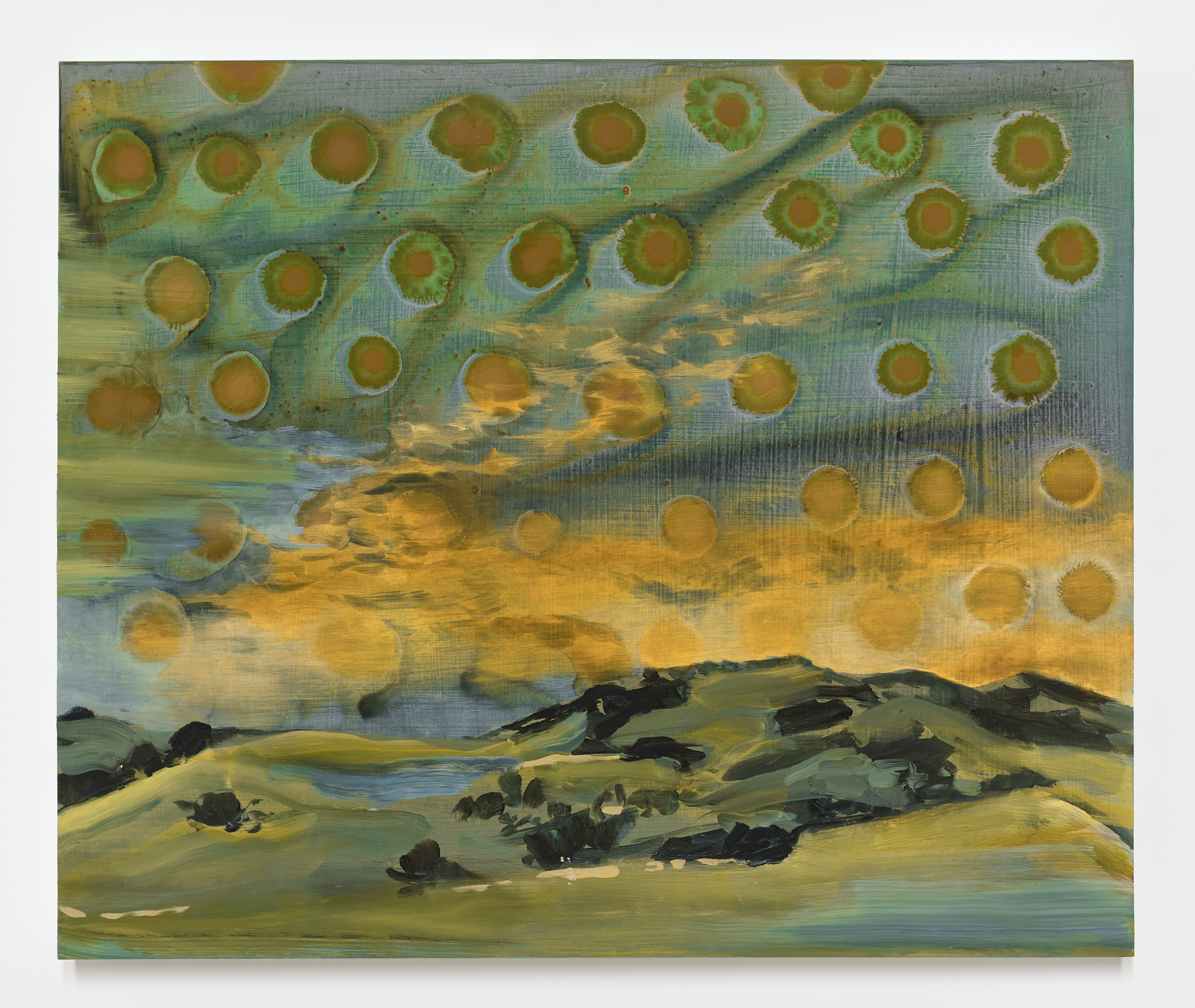 Ellipsis, oil and acrylic on canvas, 24"x20" 2024