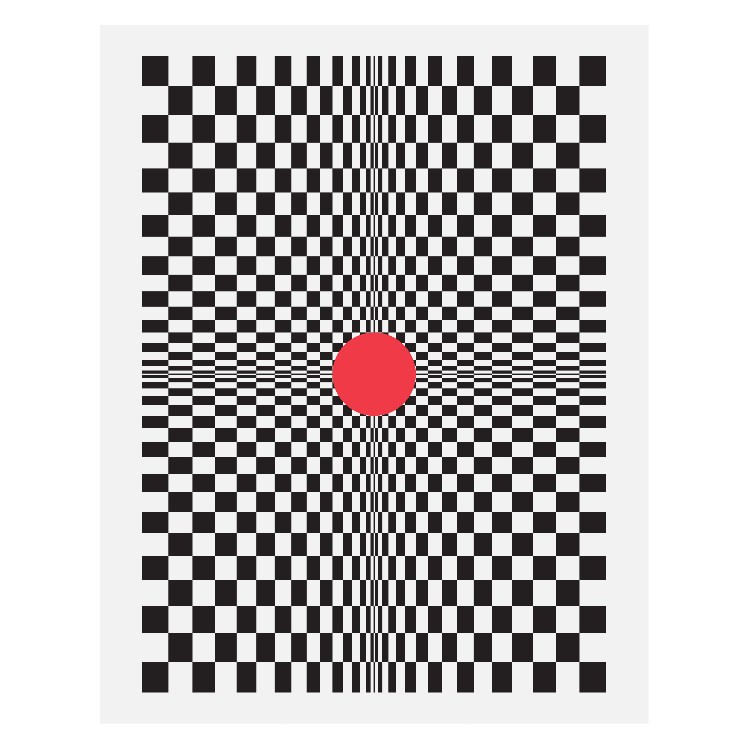 checker / giclee fine art print / from $15 / multiple colors
