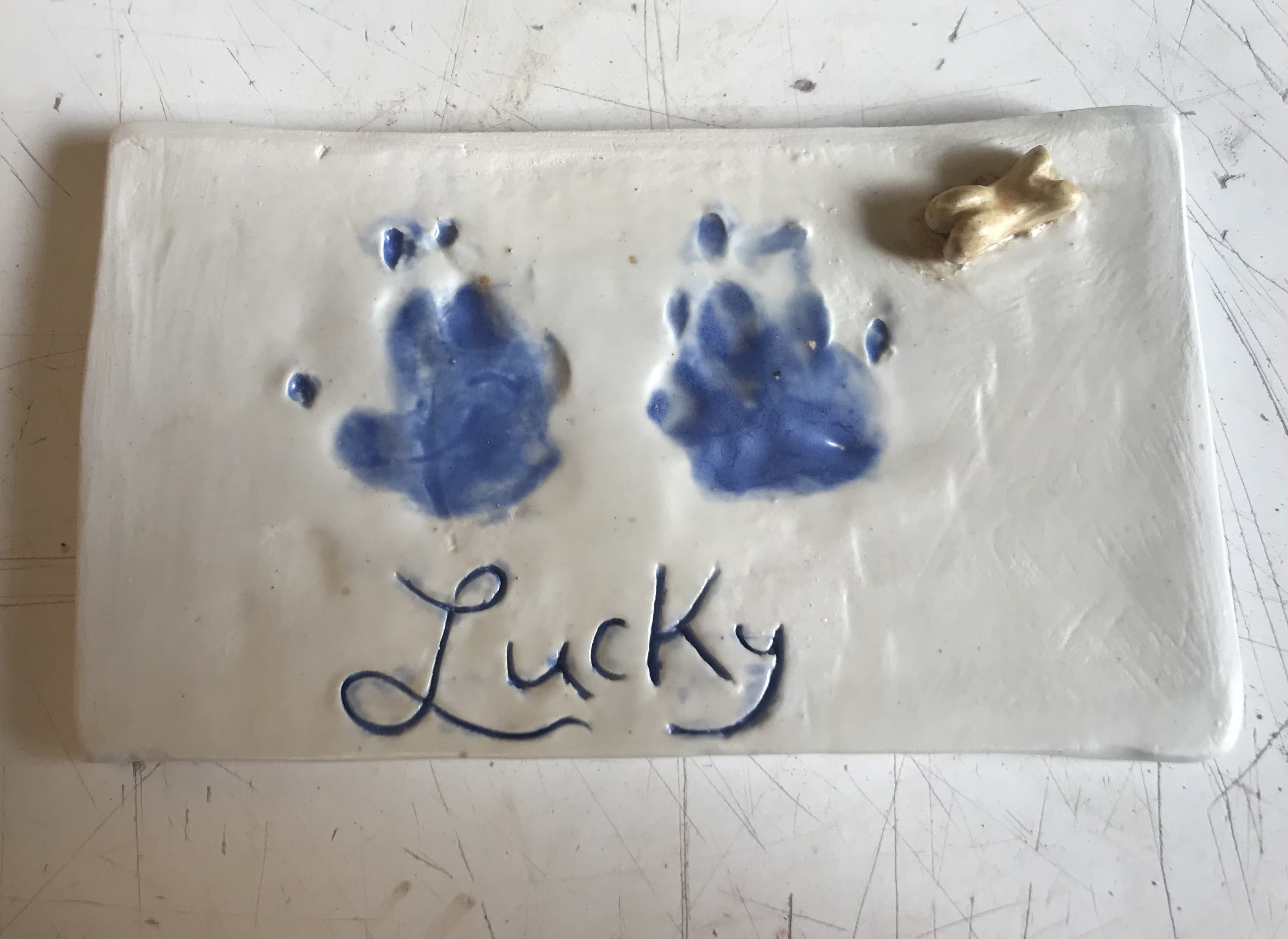 Memorial Plaque for Lucky Hutchinson