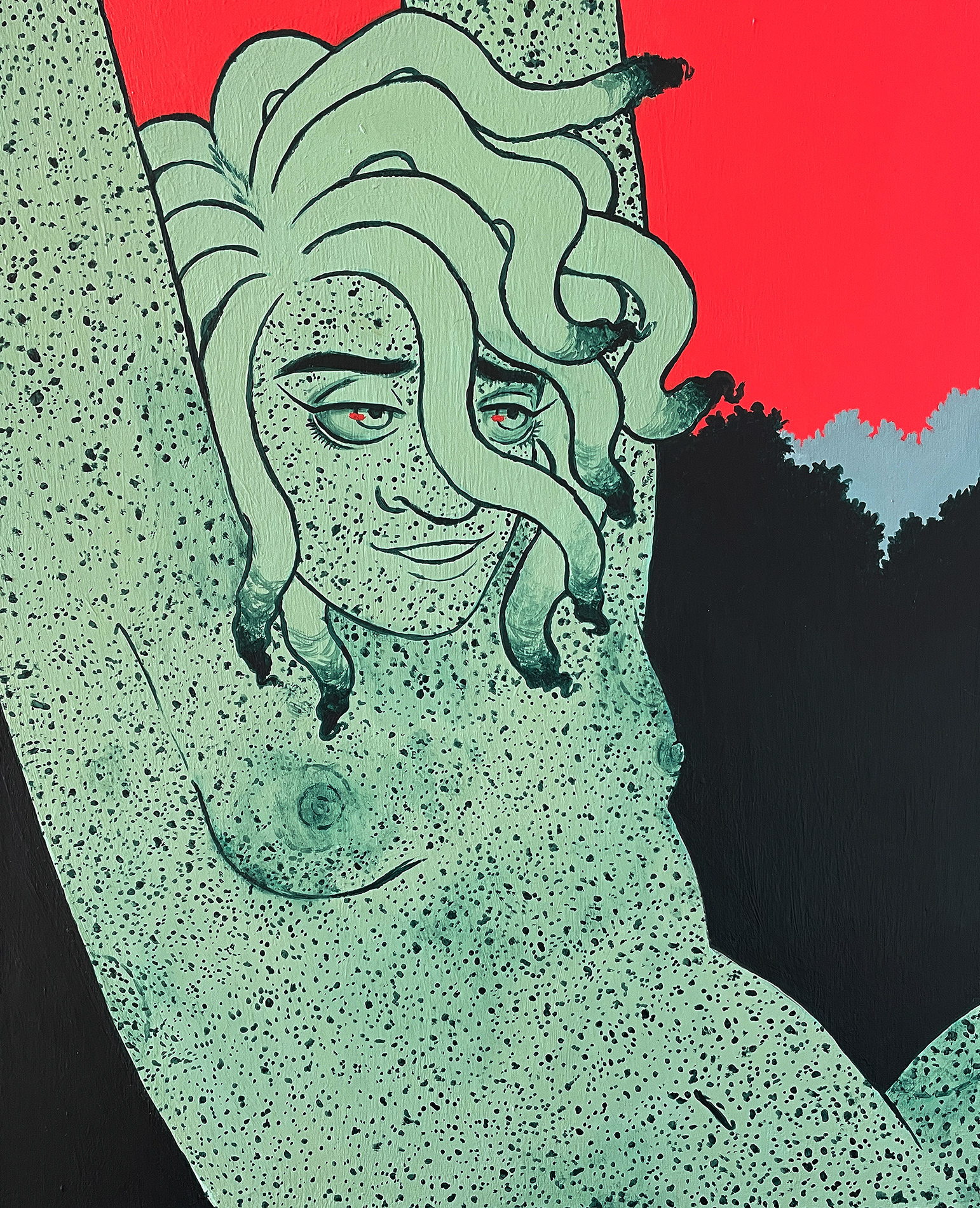 BANQUET (acrylic on canvas); BOOM Universe residency 