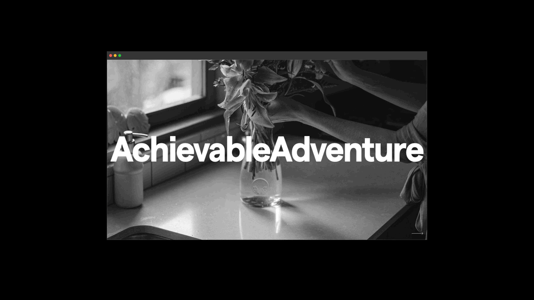 Achievable Adventure: Web Design