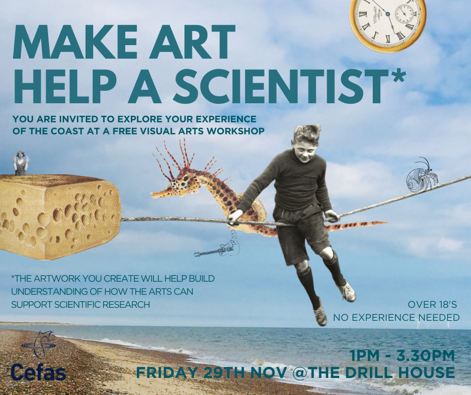Designing and delivering arts based research into the value of cultural ecosystem services. Developing methods for presenting arts based research alongside economic data to policy makers. For the Centre for Environment Fisheries and Aqua Culture Science, with Evolved Research and Consulting.